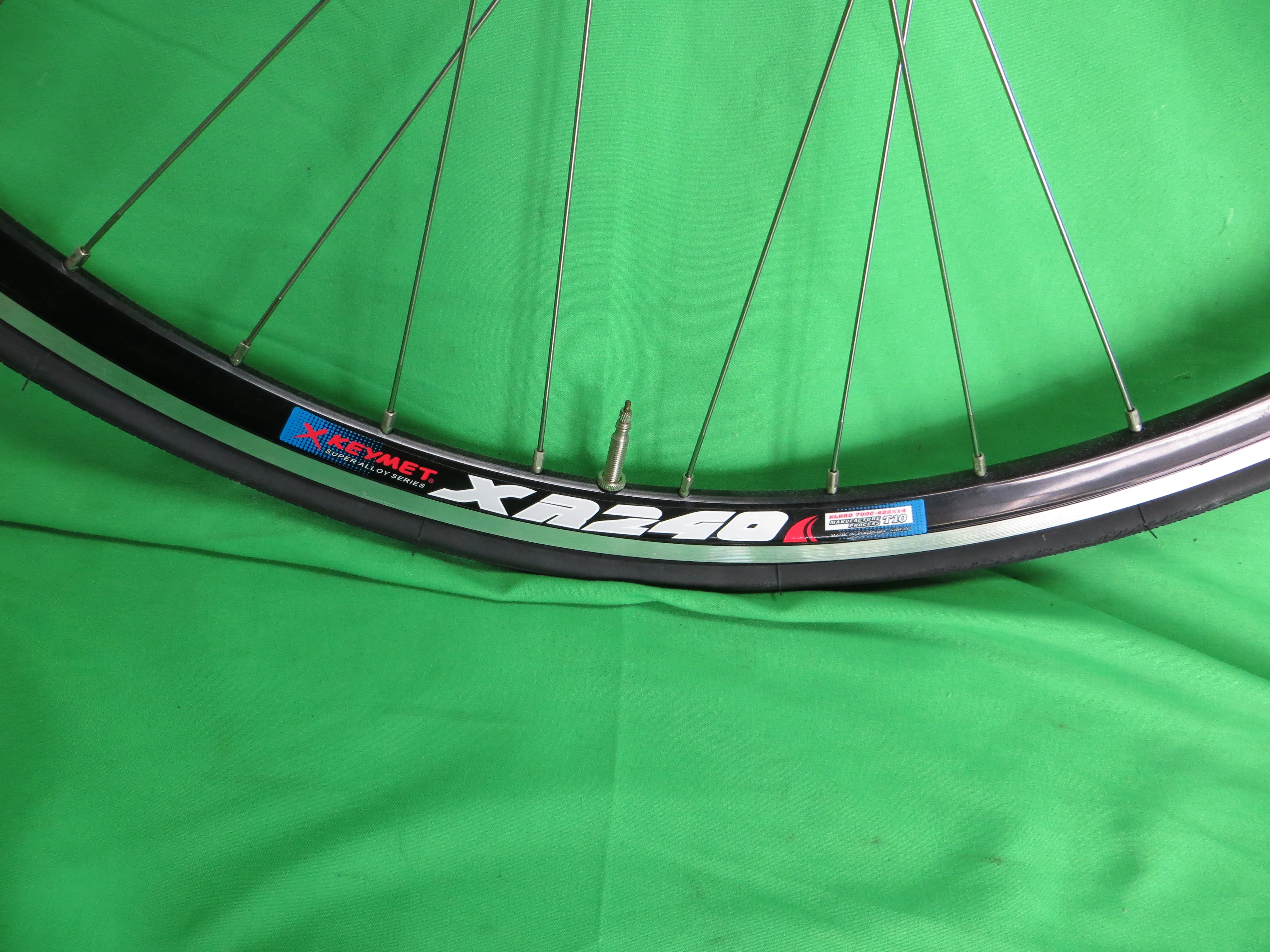 Never Used X Keymet XR240 700c Clincher, Shiimano Dura Ace HB-7600 110mm Rear NJS Hub, Vittoria Zaffiro 23c Tire /26050301 - Image 6