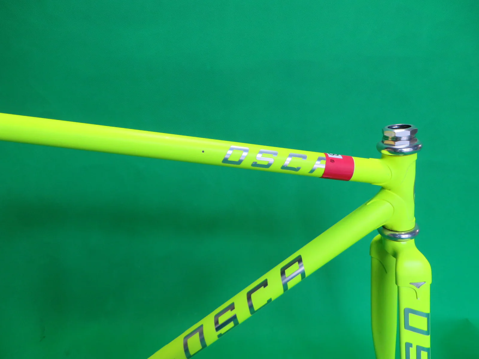 OSCA Columbus Max Fork // Matte Neon Yellow / Matte Silver Two Tone // 49cm - Image 11