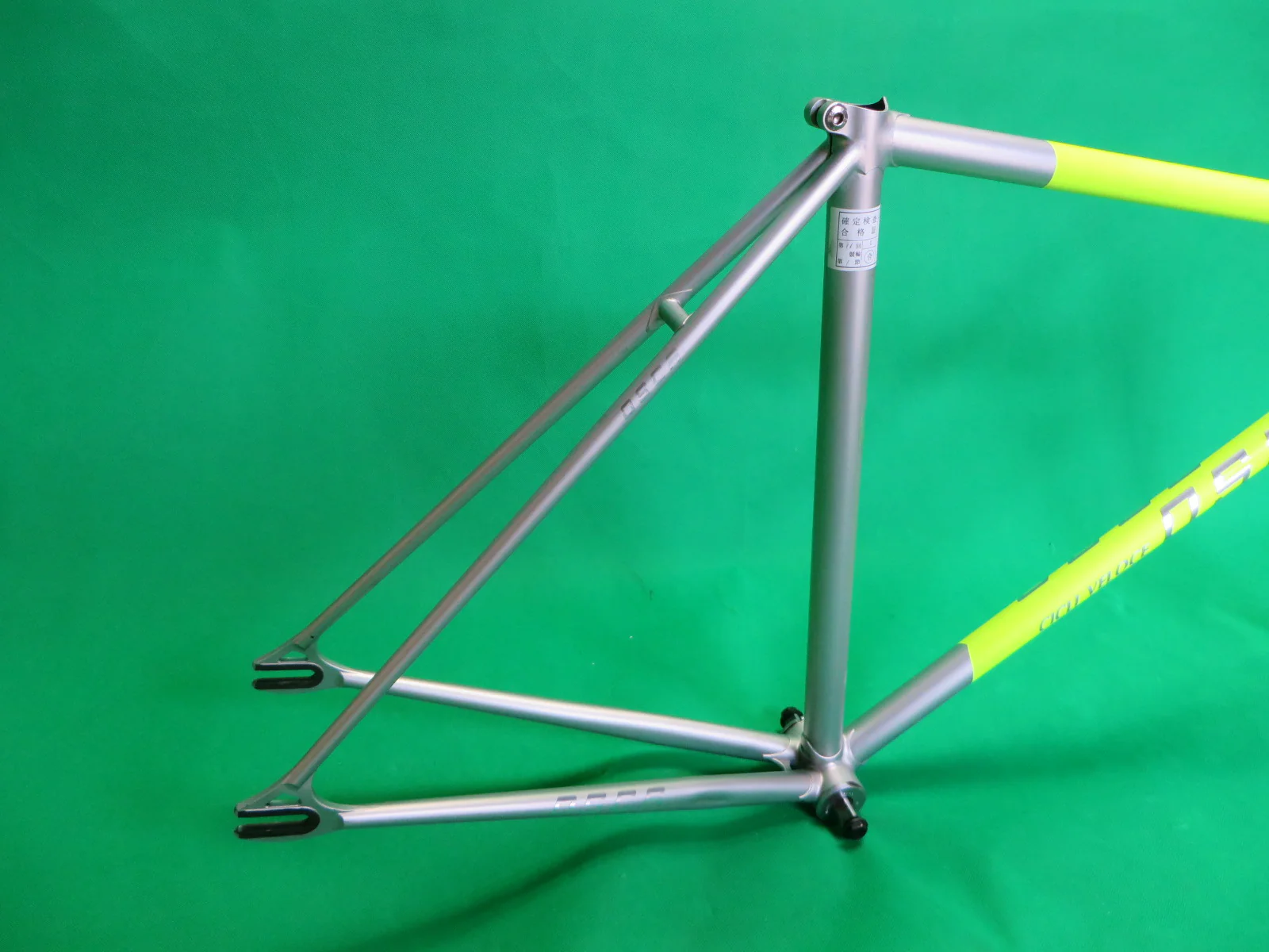 OSCA Columbus Max Fork // Matte Neon Yellow / Matte Silver Two Tone // 49cm - Image 15