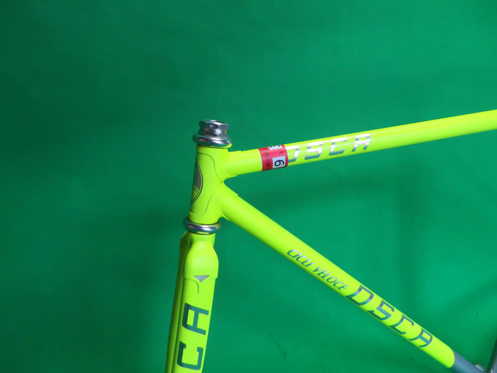 OSCA Columbus Max Fork // Matte Neon Yellow / Matte Silver Two Tone // 49cm - Image 2