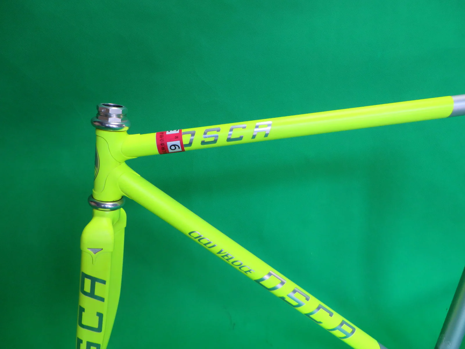 OSCA Columbus Max Fork // Matte Neon Yellow / Matte Silver Two Tone // 49cm - Image 4