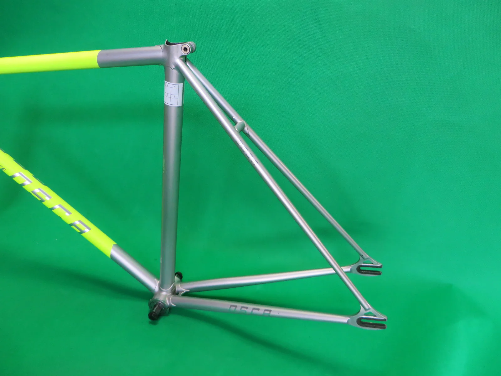 OSCA Columbus Max Fork // Matte Neon Yellow / Matte Silver Two Tone // 49cm - Image 8