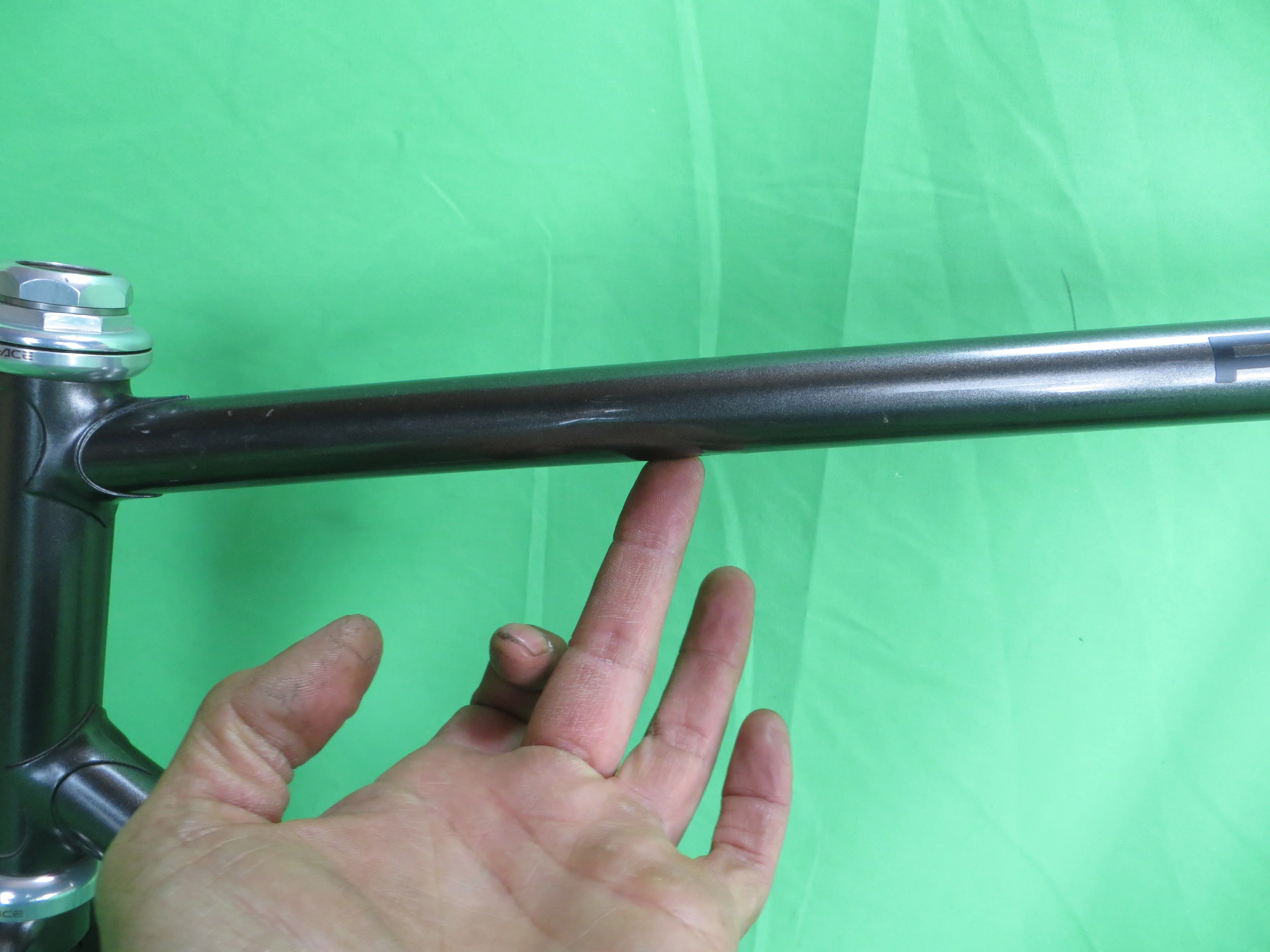 Panasonic Columbus Max Fork // Gun-metal // 56.5cm - Image 4
