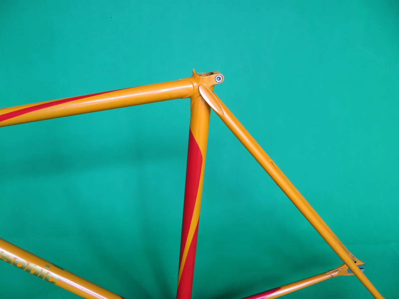 Panasonic // Red & Orange Two-Tone // 52.5cm - Image 10