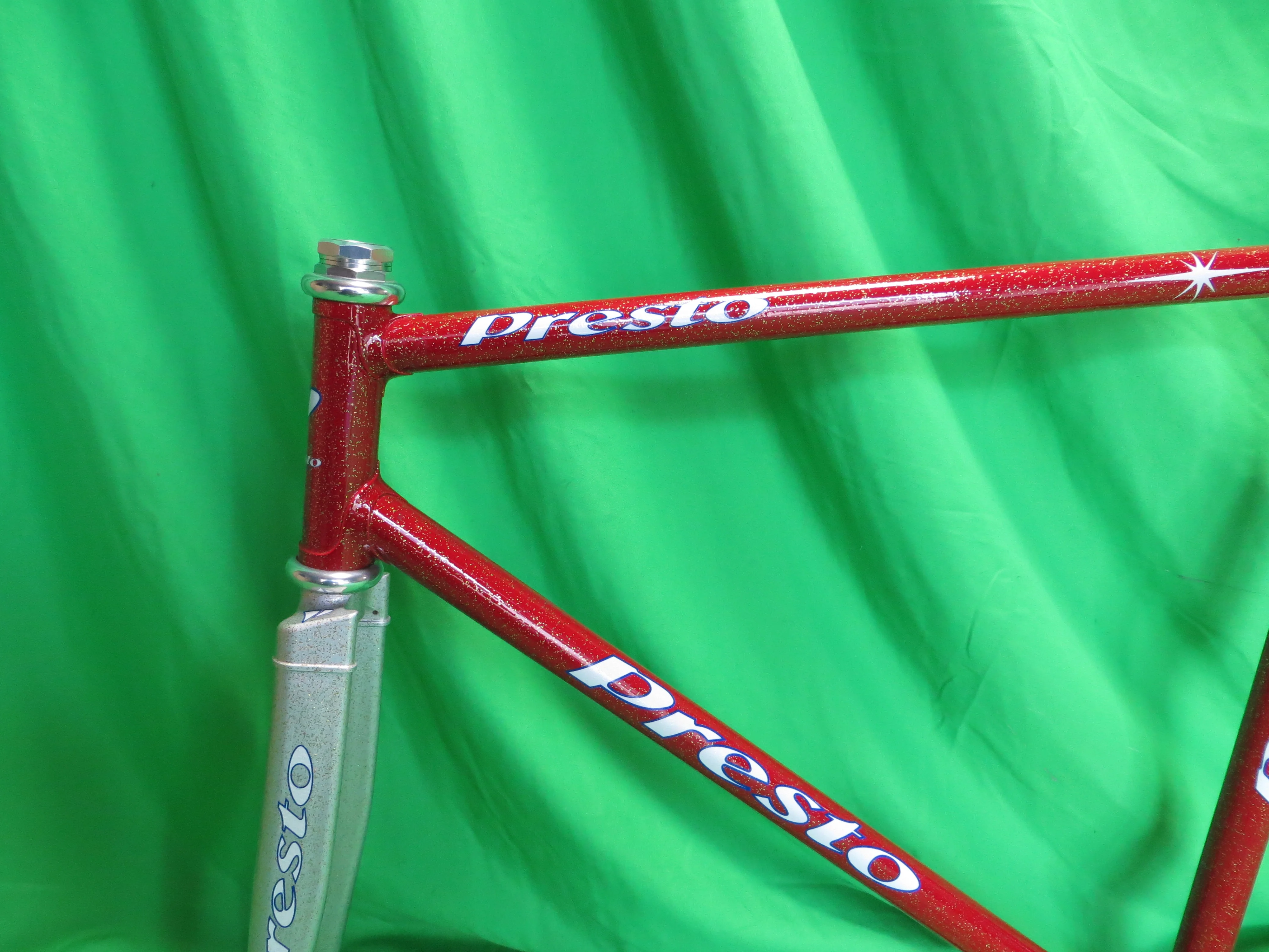 Presto Columbus Max Fork // Red / Silver with Gold Flake // 50.5cm - Image 4