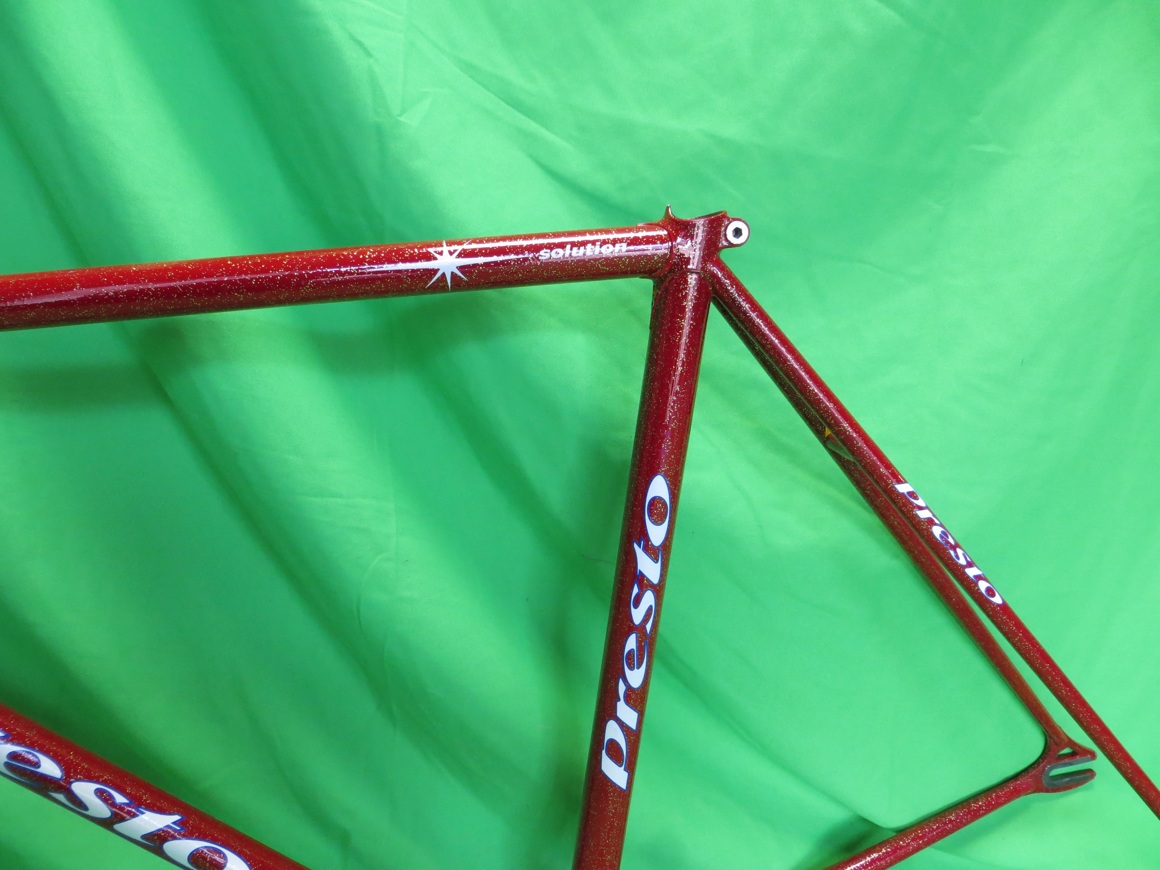 Presto Columbus Max Fork // Red / Silver with Gold Flake // 50.5cm - Image 5