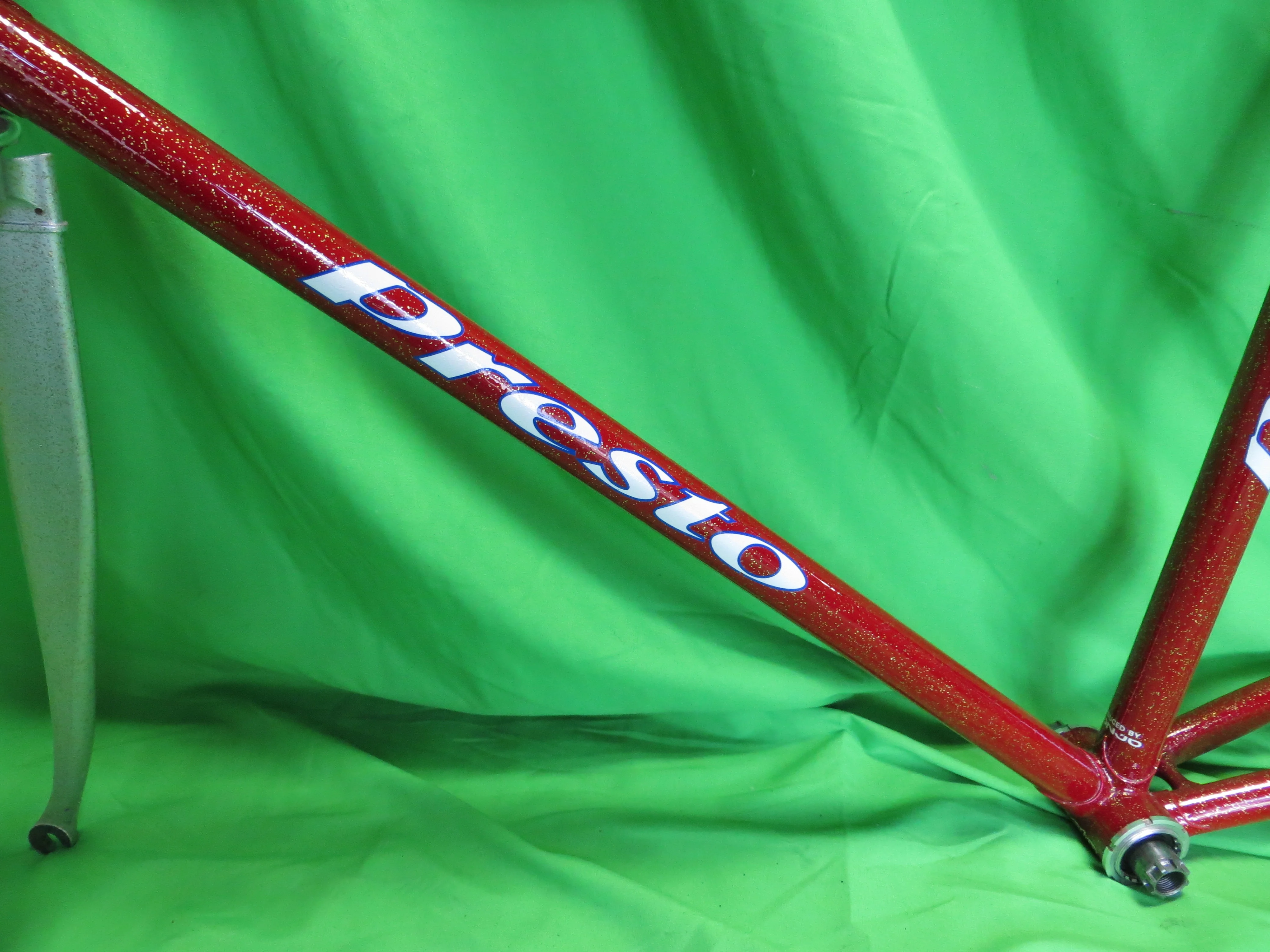 Presto Columbus Max Fork // Red / Silver with Gold Flake // 50.5cm - Image 6