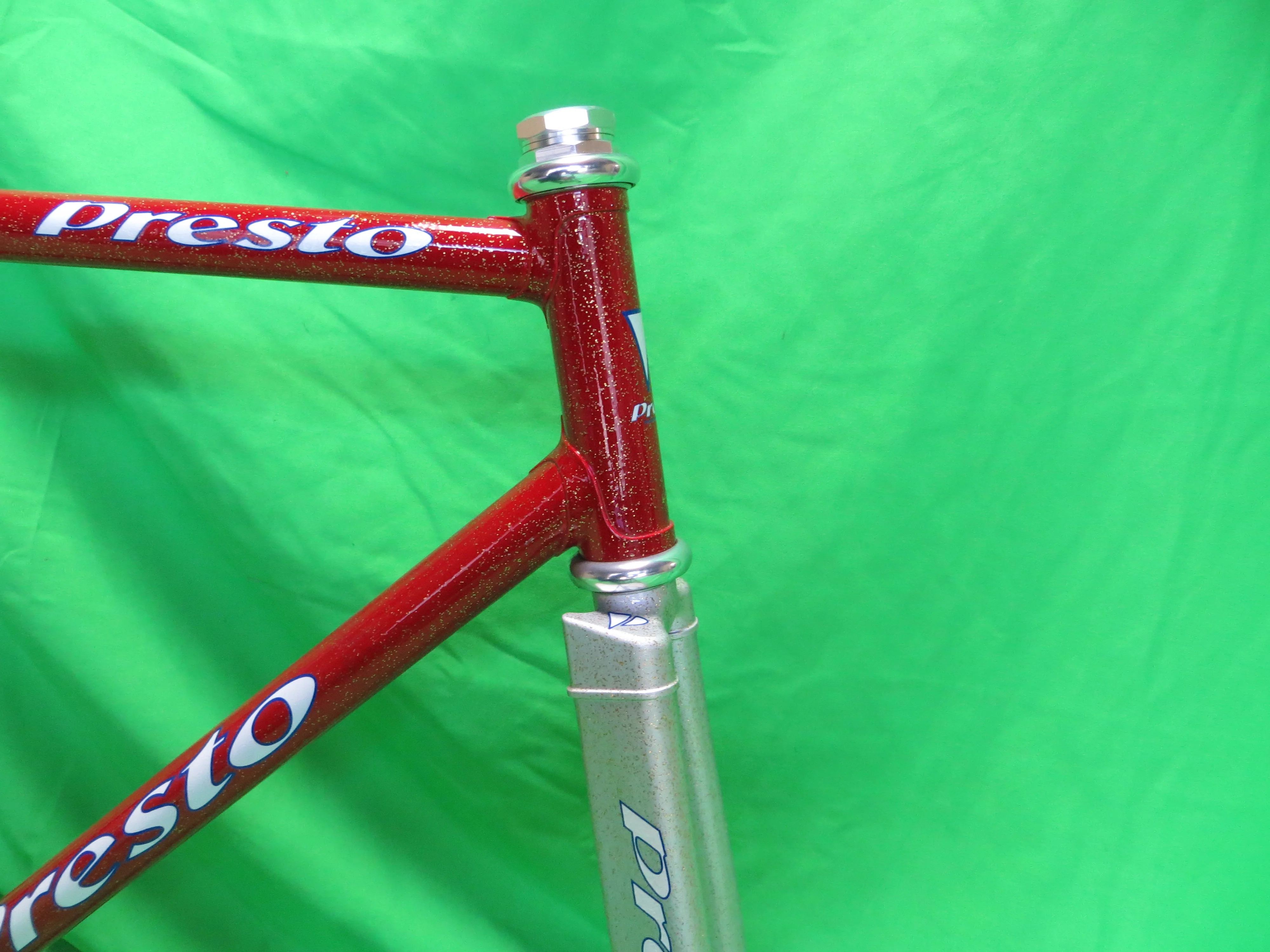 Presto Columbus Max Fork // Red / Silver with Gold Flake // 50.5cm - Image 9