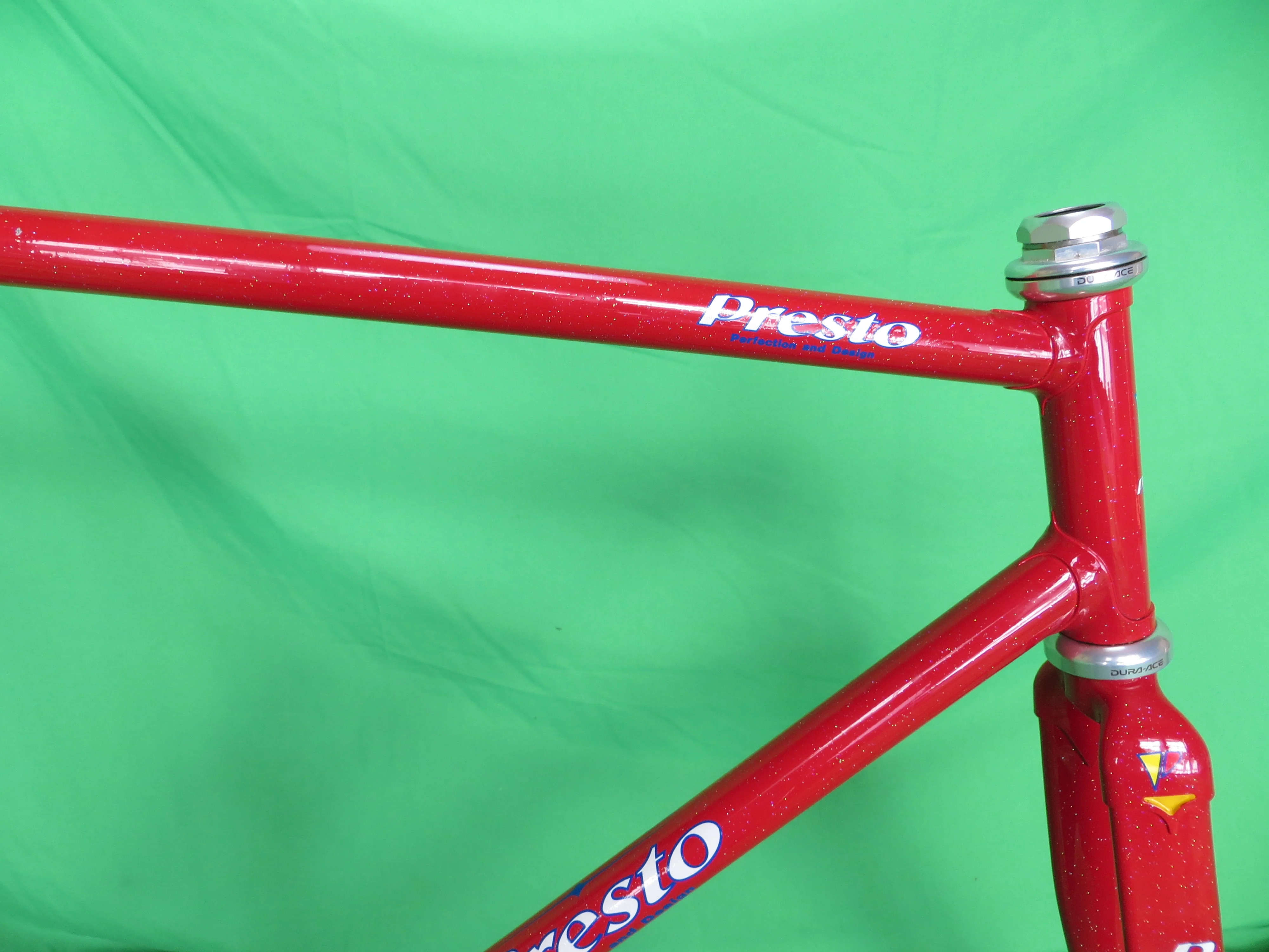 PRESTO Columbus Max Fork // Red with rainbow flake  // 53cm - Image 11