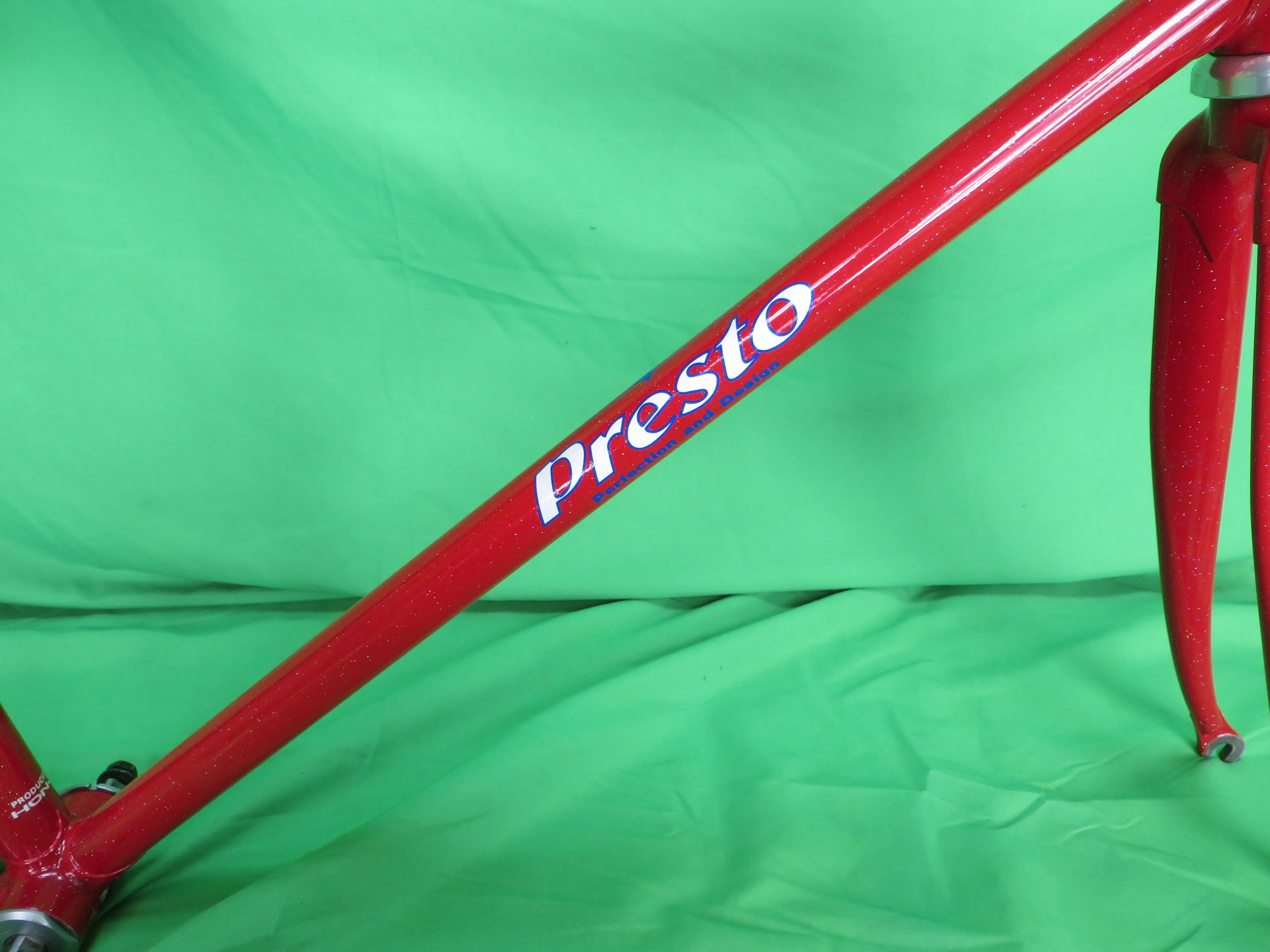 PRESTO Columbus Max Fork // Red with rainbow flake  // 53cm - Image 13