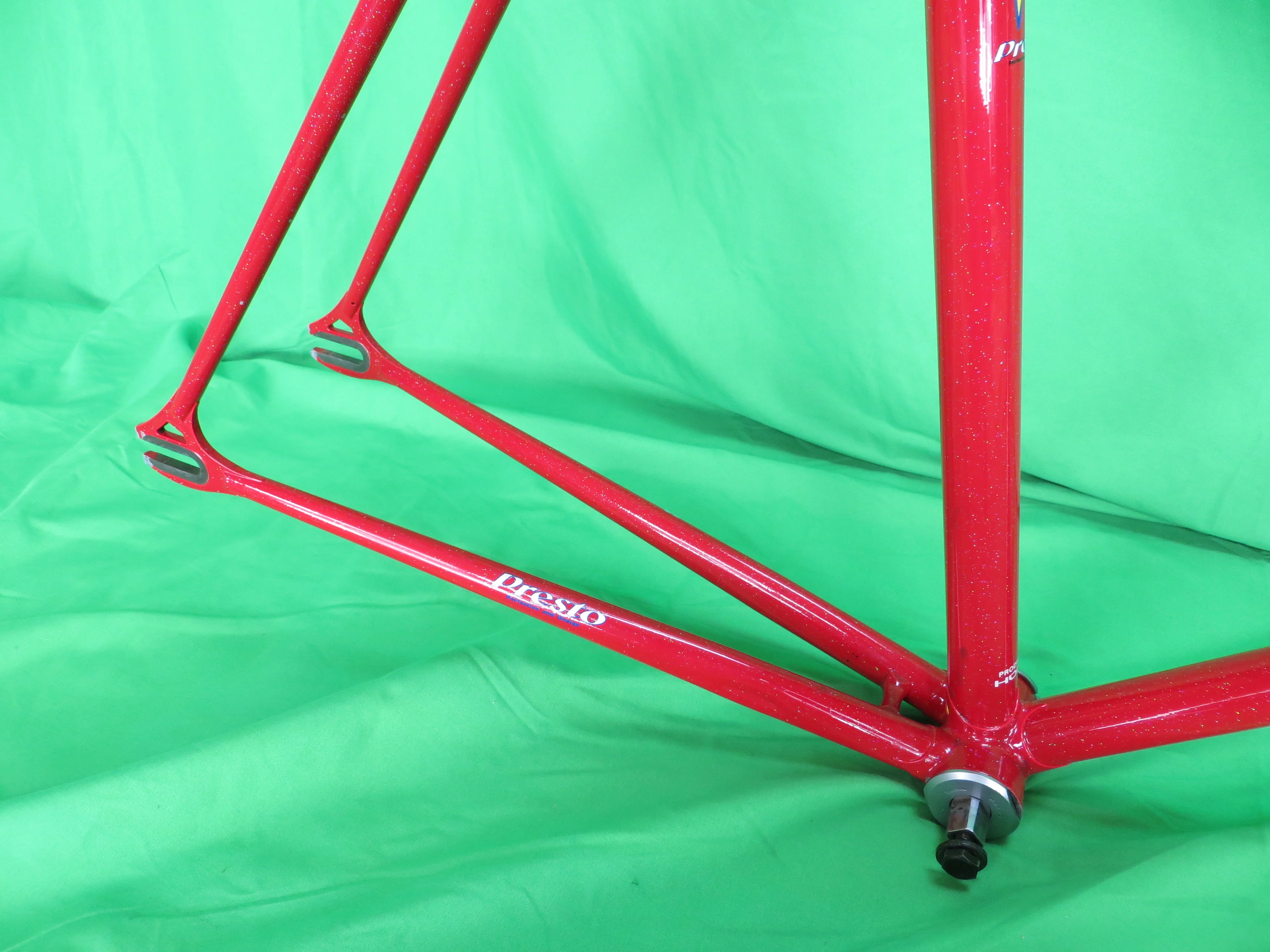 PRESTO Columbus Max Fork // Red with rainbow flake  // 53cm - Image 14
