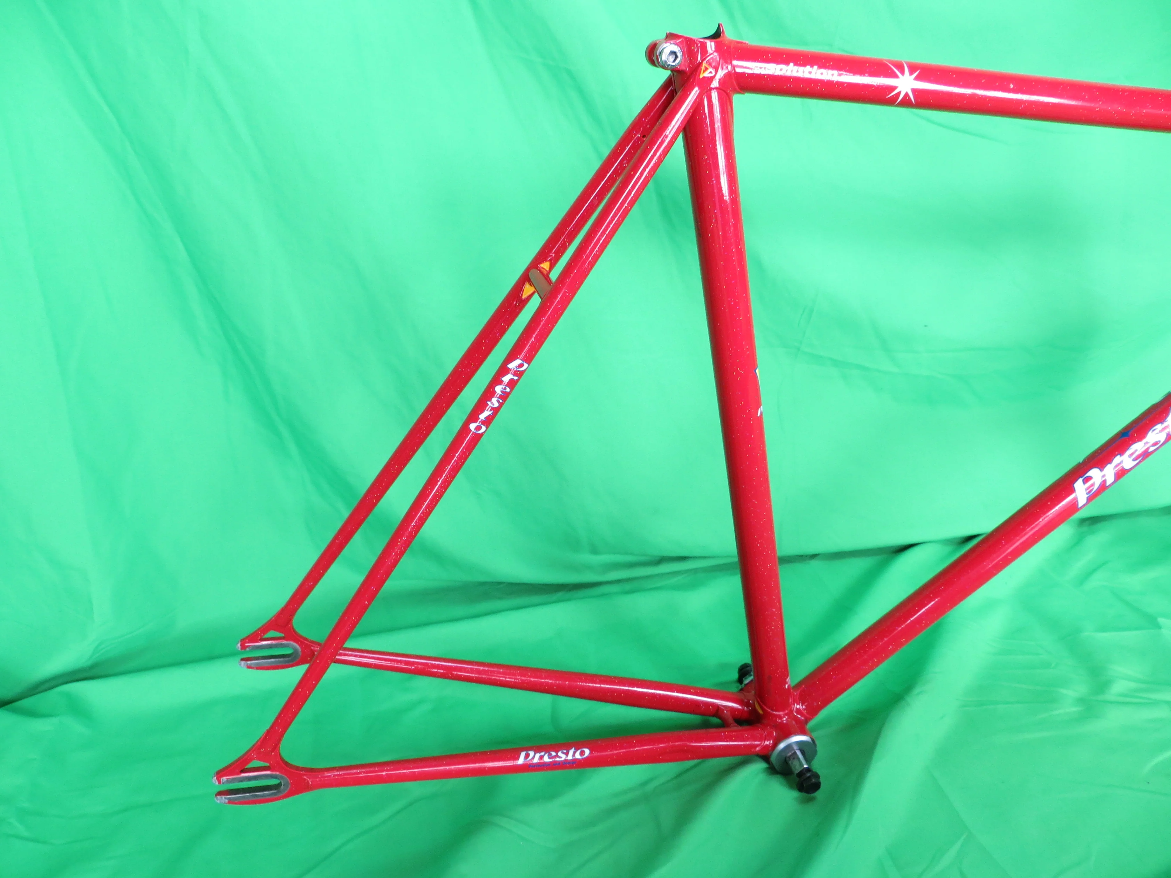 PRESTO Columbus Max Fork // Red with rainbow flake  // 53cm - Image 15
