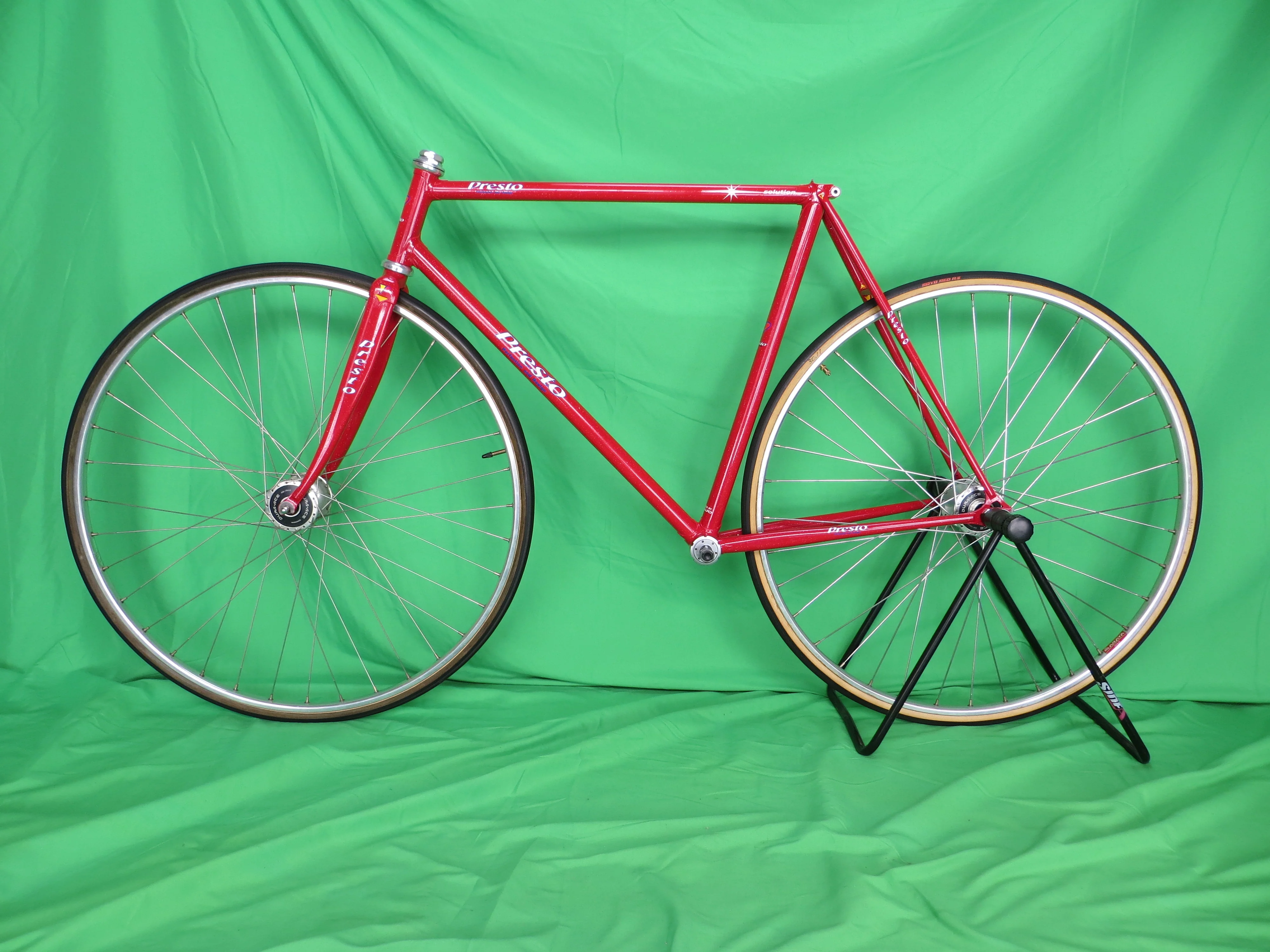 PRESTO Columbus Max Fork // Red with rainbow flake  // 53cm - Image 16