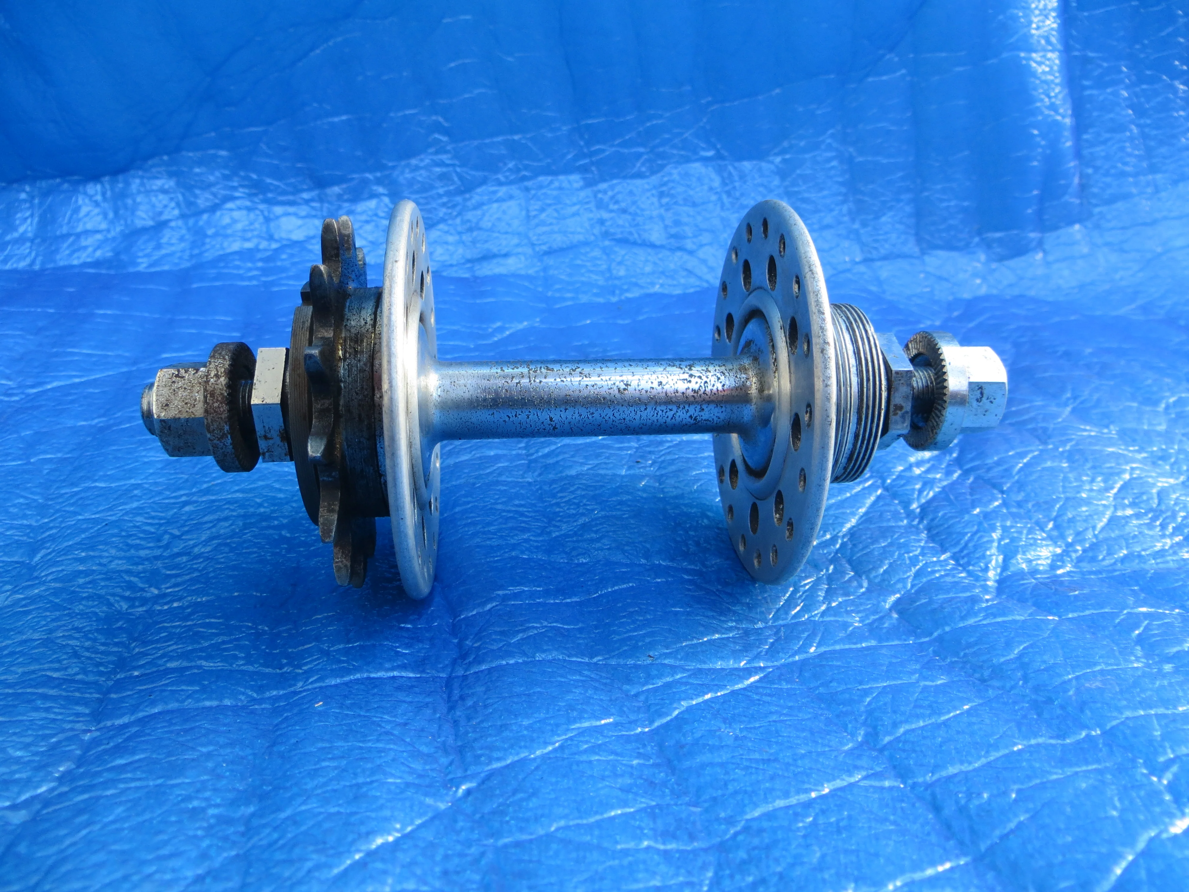 Rare! 60's Sankosha 36H 110mm F&R Keirin Track Hubset (25120402) - Image 6