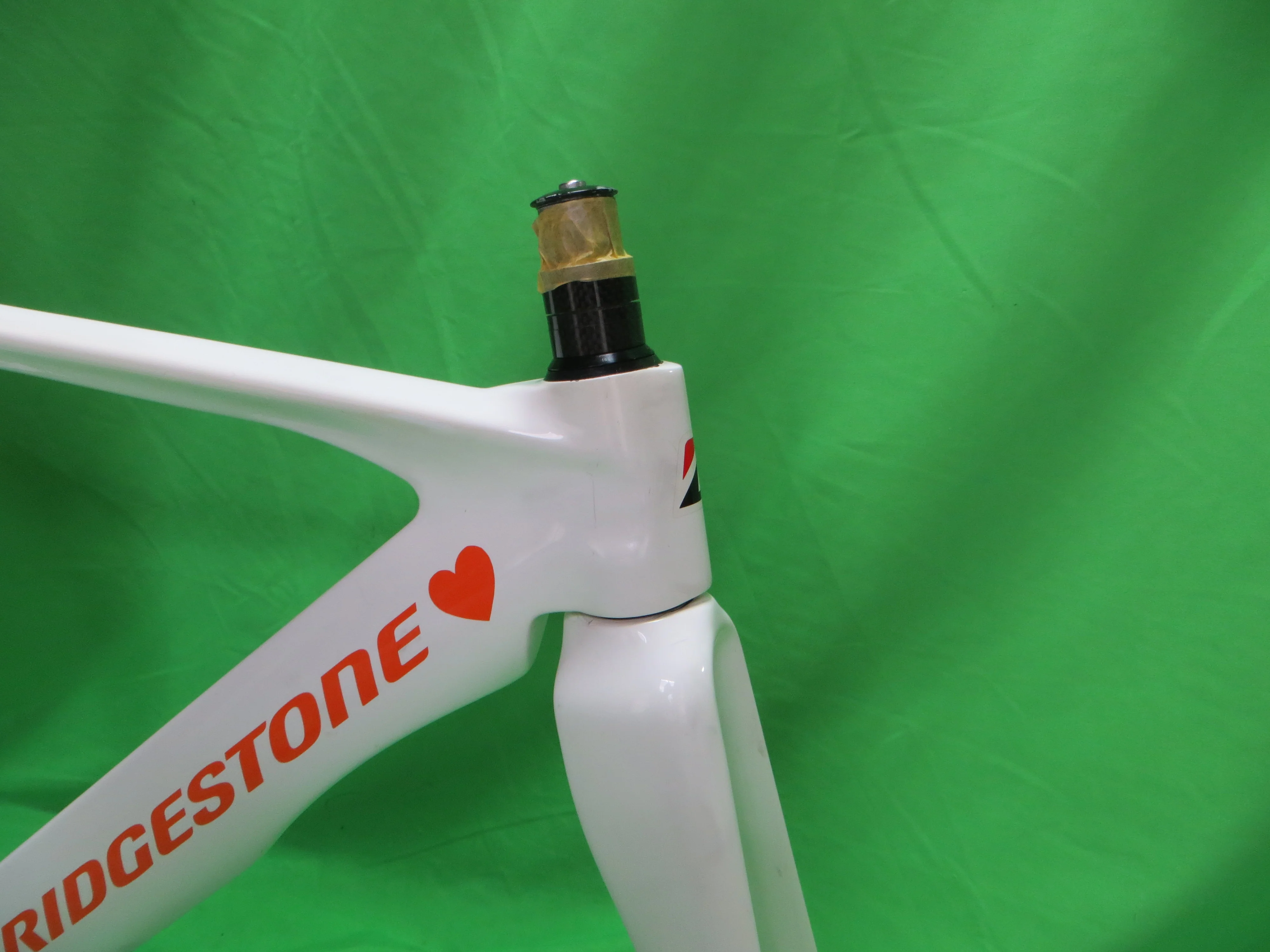 Rare! Girls Keirin Bridgestone TR8 Carbon Track Frame // White / Orange // 47cm NJS Approved - Image 9