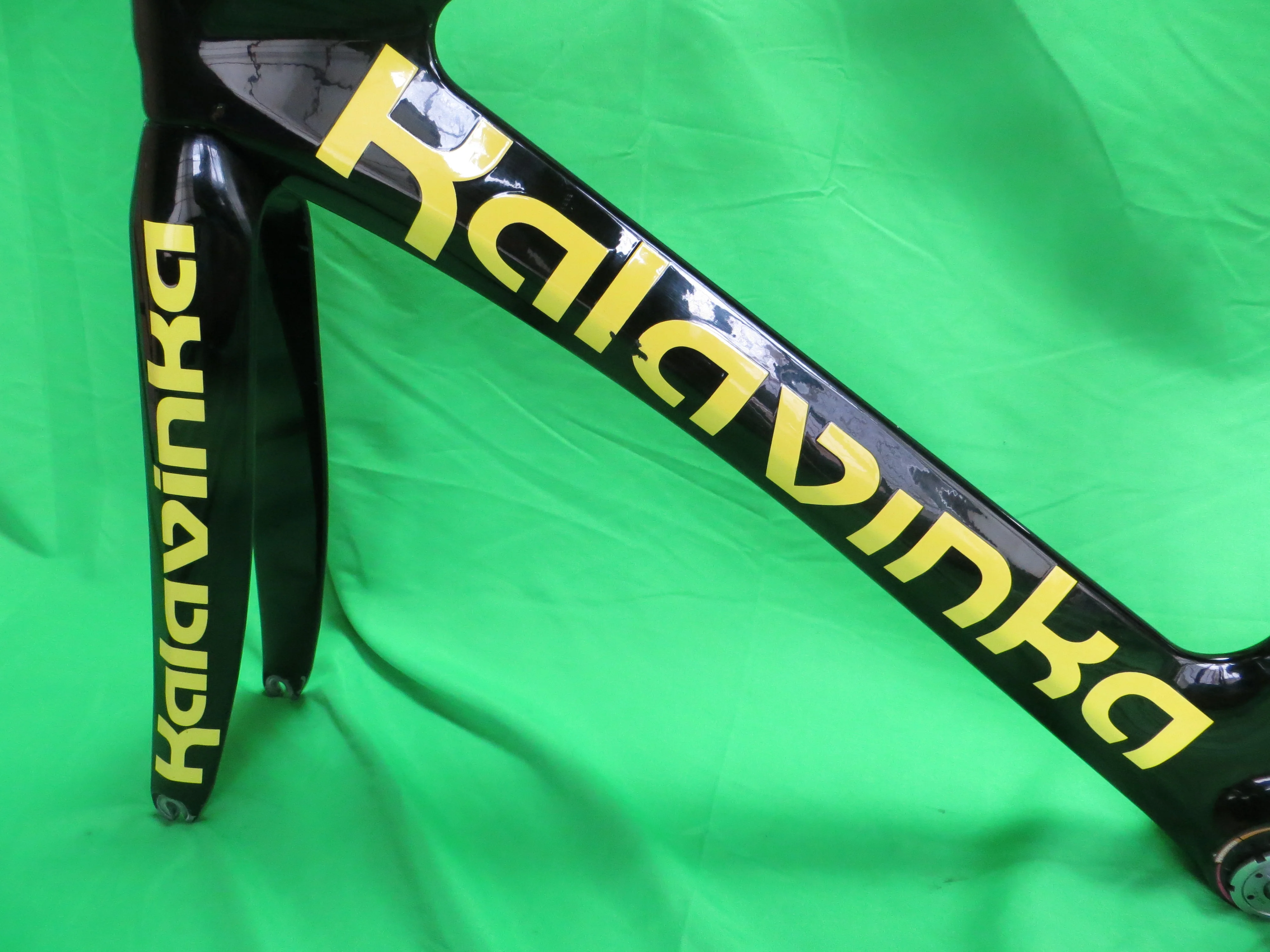 Rare! Kalavinka Girl'S Keirin Carbon Track Frame // Black // 47cm NJS Approved - Image 6