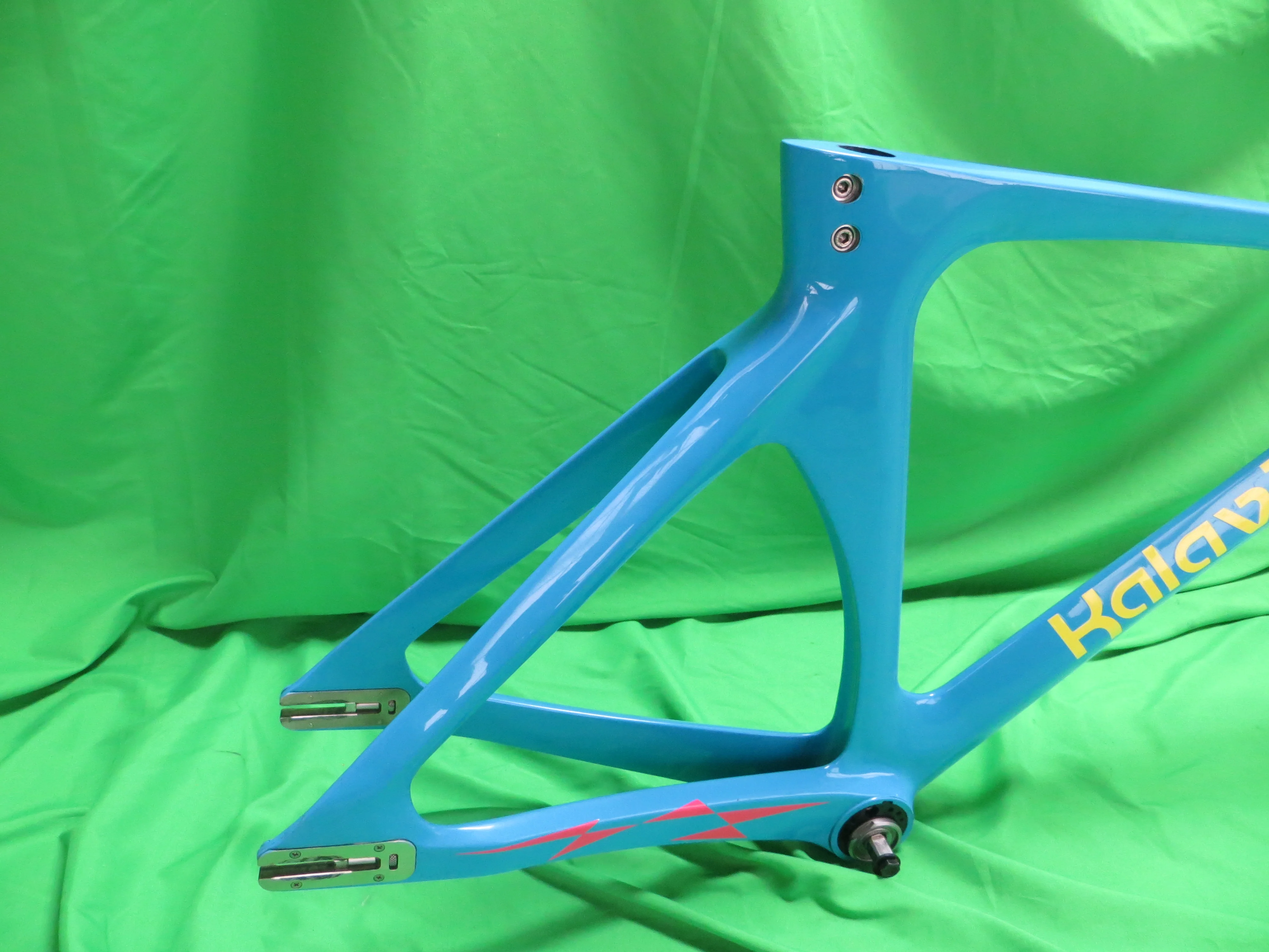 Rare! Kalavinka Girl'S Keirin Carbon Track Frame // Blue // 47cm NJS Approved + Two Kalavinka Forks - Image 16