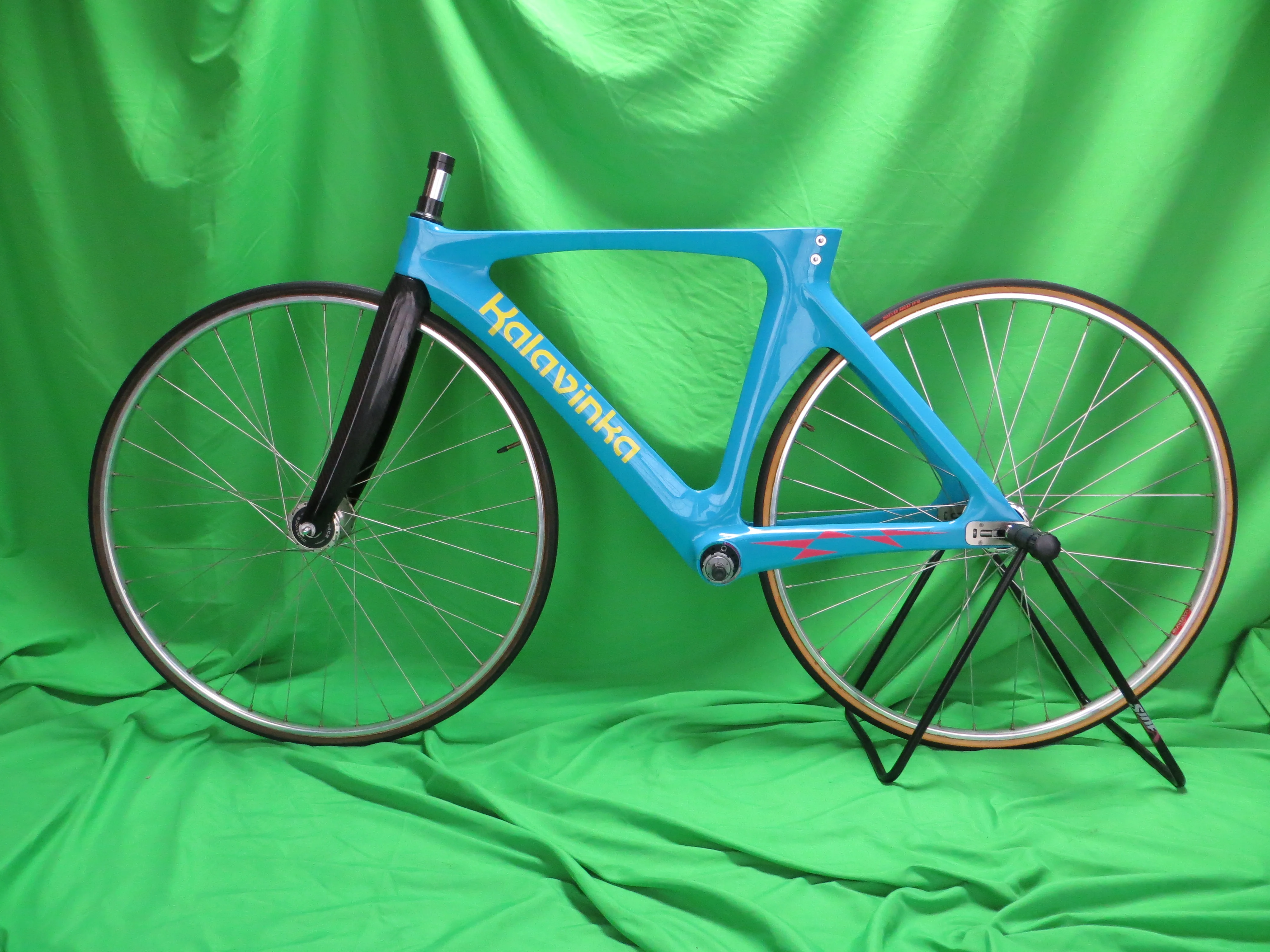 Rare! Kalavinka Girl'S Keirin Carbon Track Frame // Blue // 47cm NJS Approved + Two Kalavinka Forks - Image 18