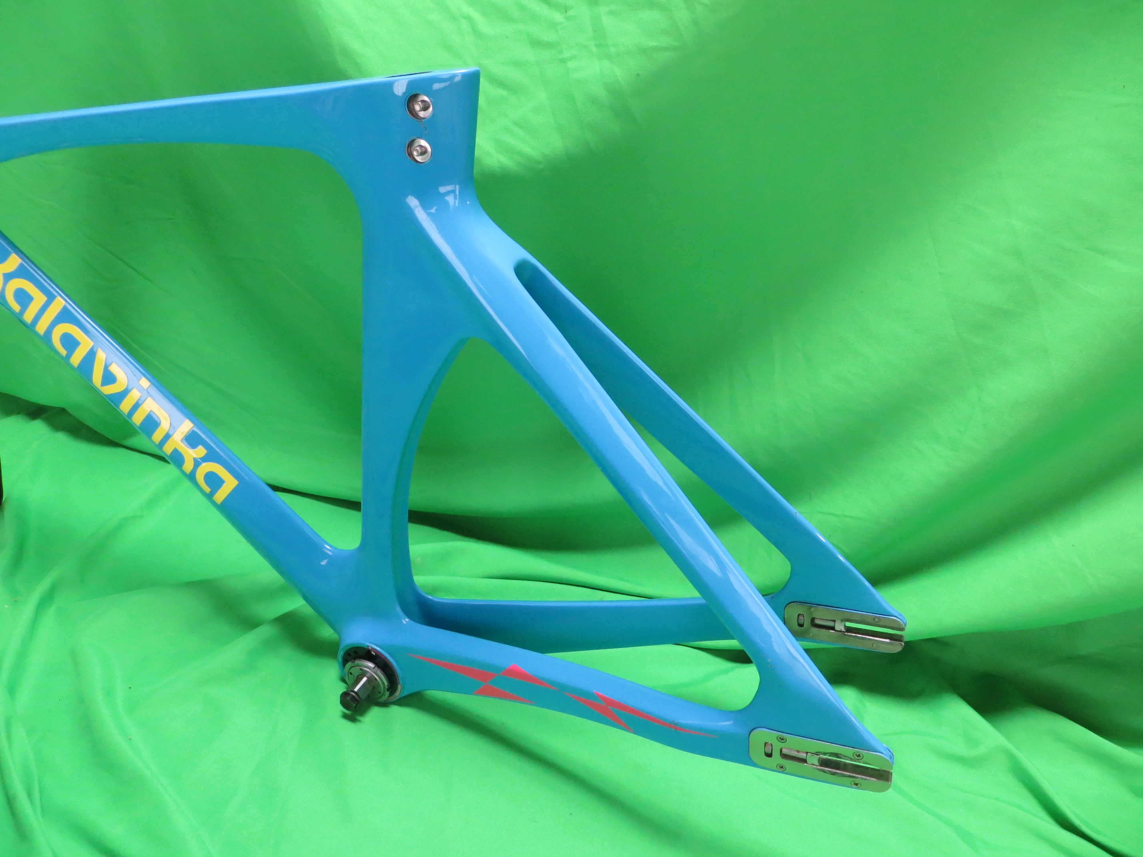 Rare! Kalavinka Girl'S Keirin Carbon Track Frame // Blue // 47cm NJS Approved + Two Kalavinka Forks - Image 9
