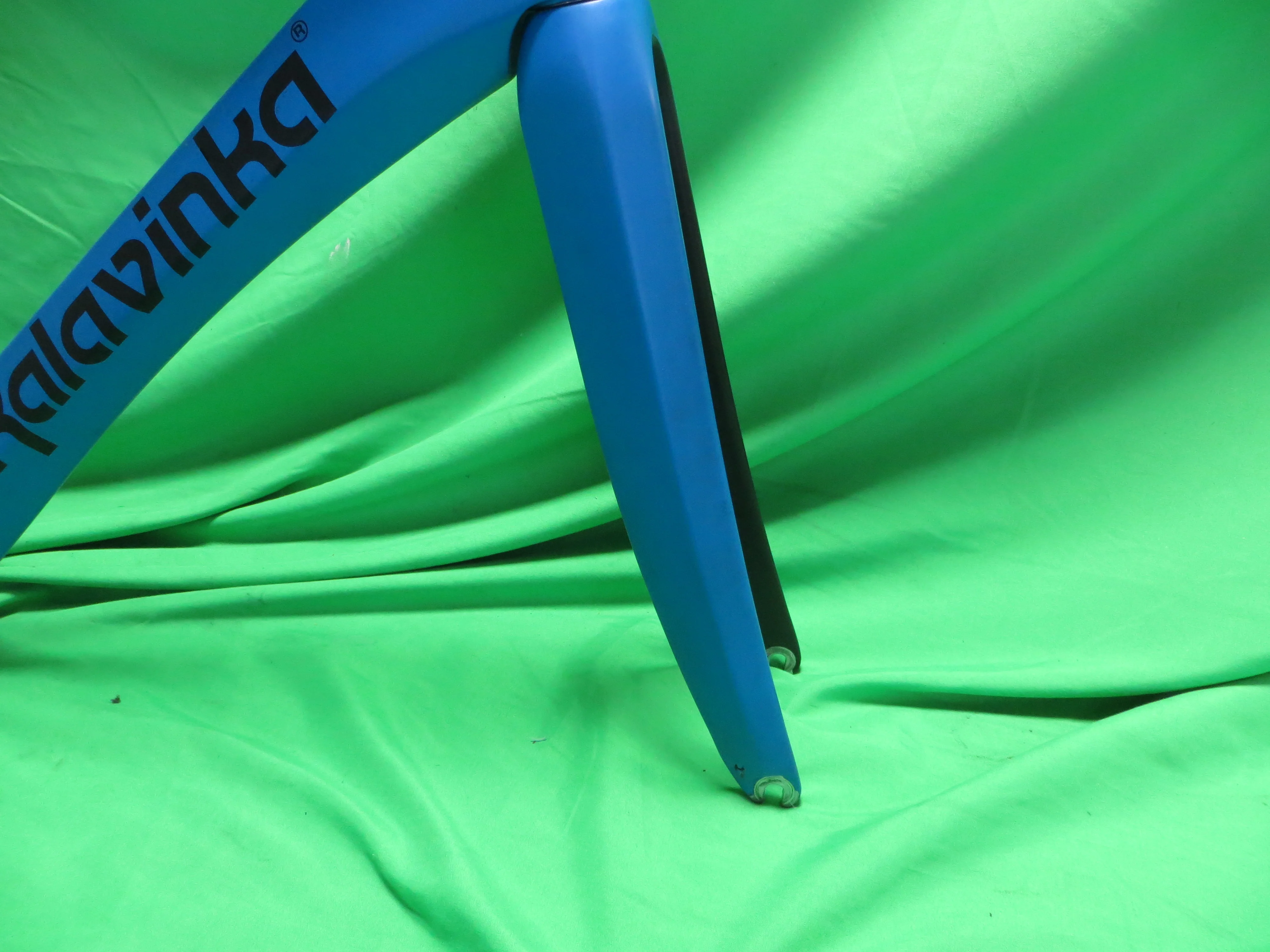 Rare! Kalavinka Girl'S Keirin Carbon Track Frame // Matte Blue Black Two Tone // 46cm NJS Approved - Image 10