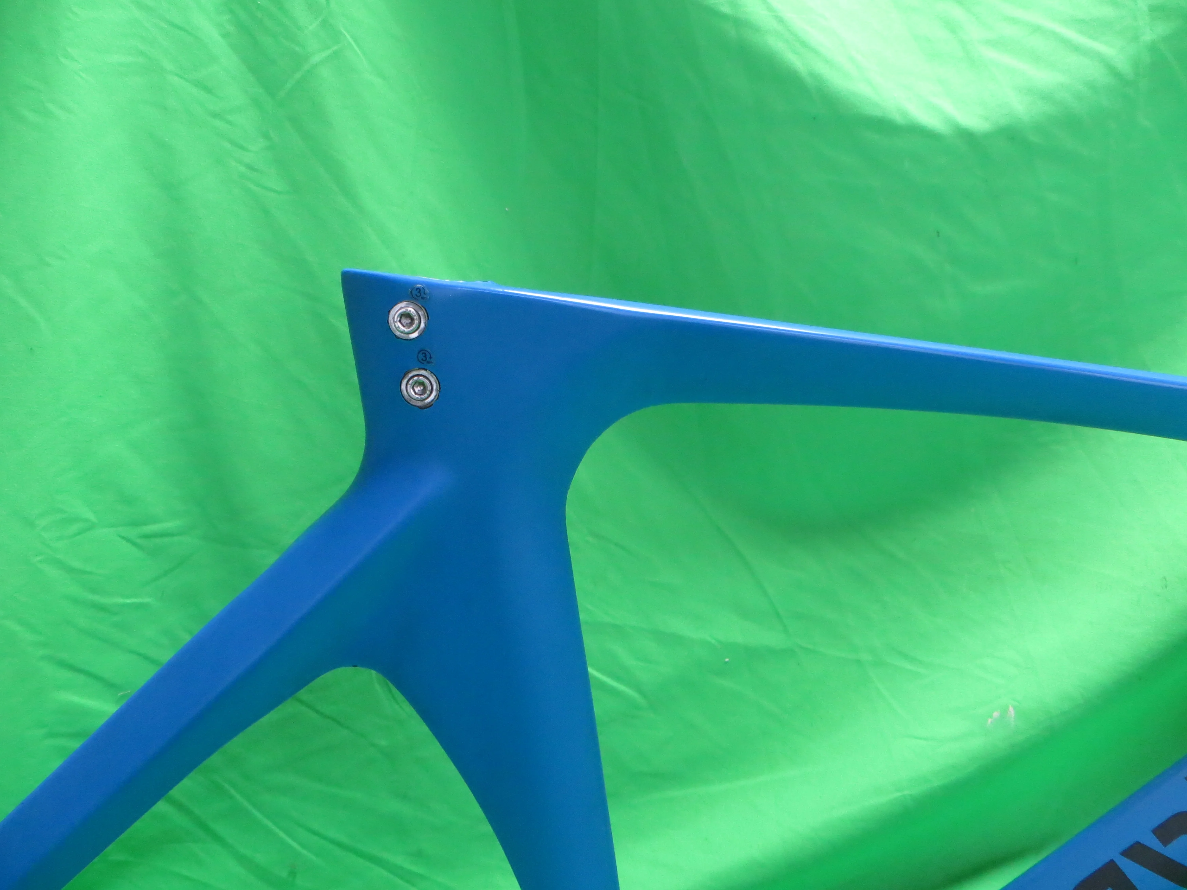 Rare! Kalavinka Girl'S Keirin Carbon Track Frame // Matte Blue Black Two Tone // 46cm NJS Approved - Image 12