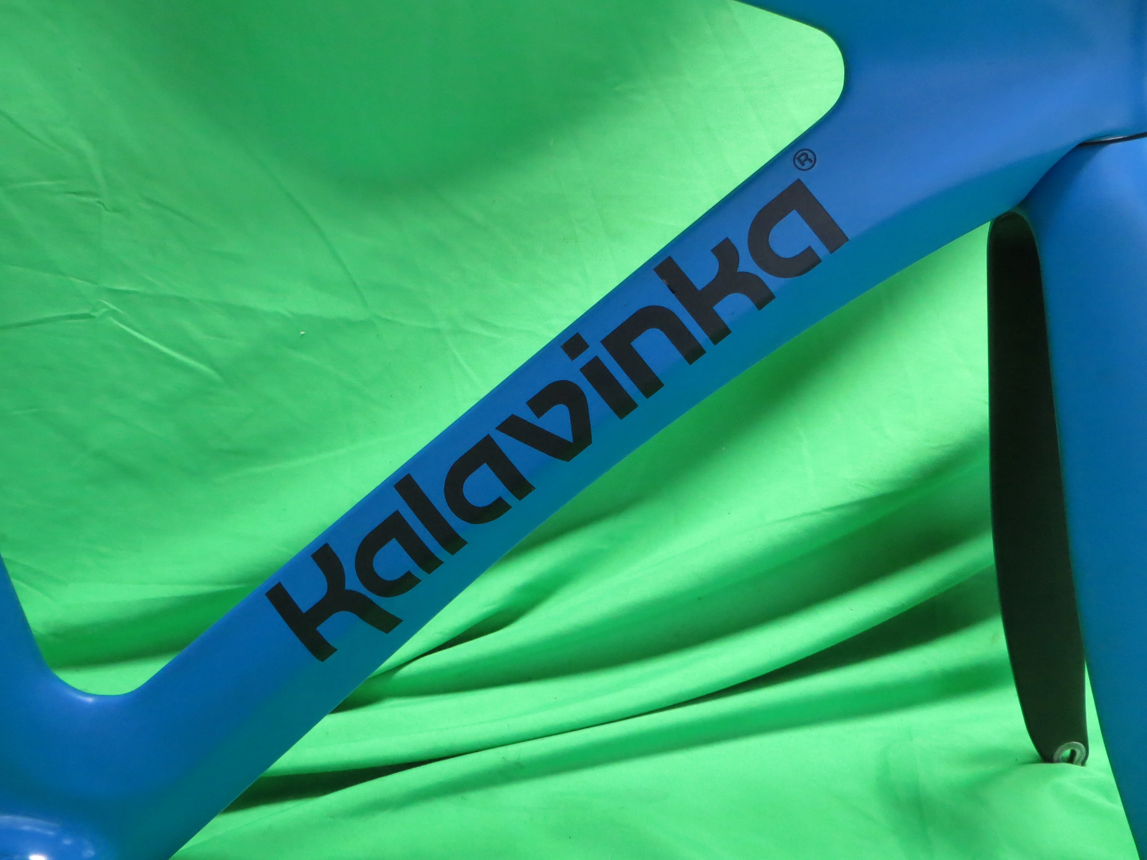 Rare! Kalavinka Girl'S Keirin Carbon Track Frame // Matte Blue Black Two Tone // 46cm NJS Approved - Image 13