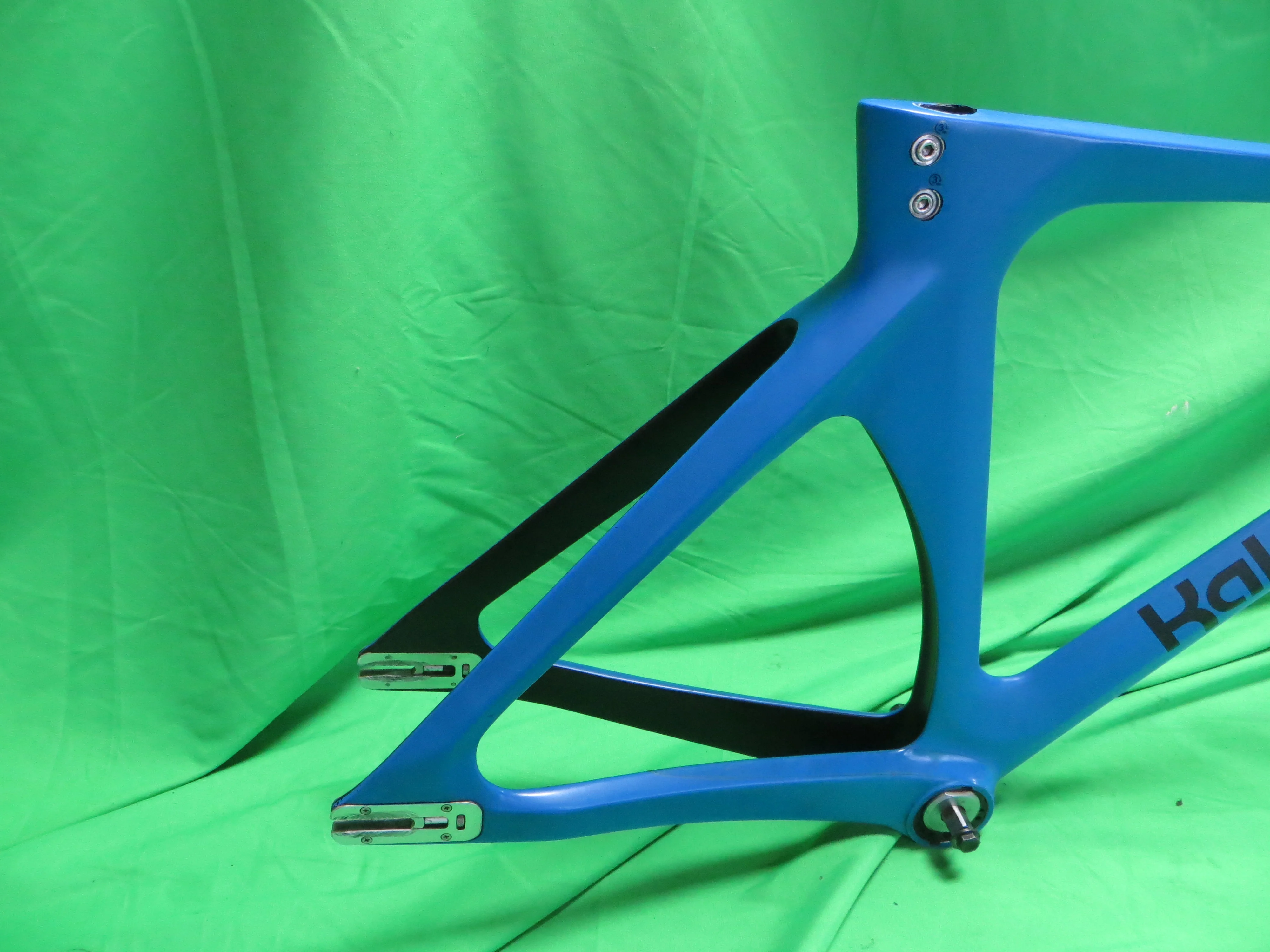 Rare! Kalavinka Girl'S Keirin Carbon Track Frame // Matte Blue Black Two Tone // 46cm NJS Approved - Image 15