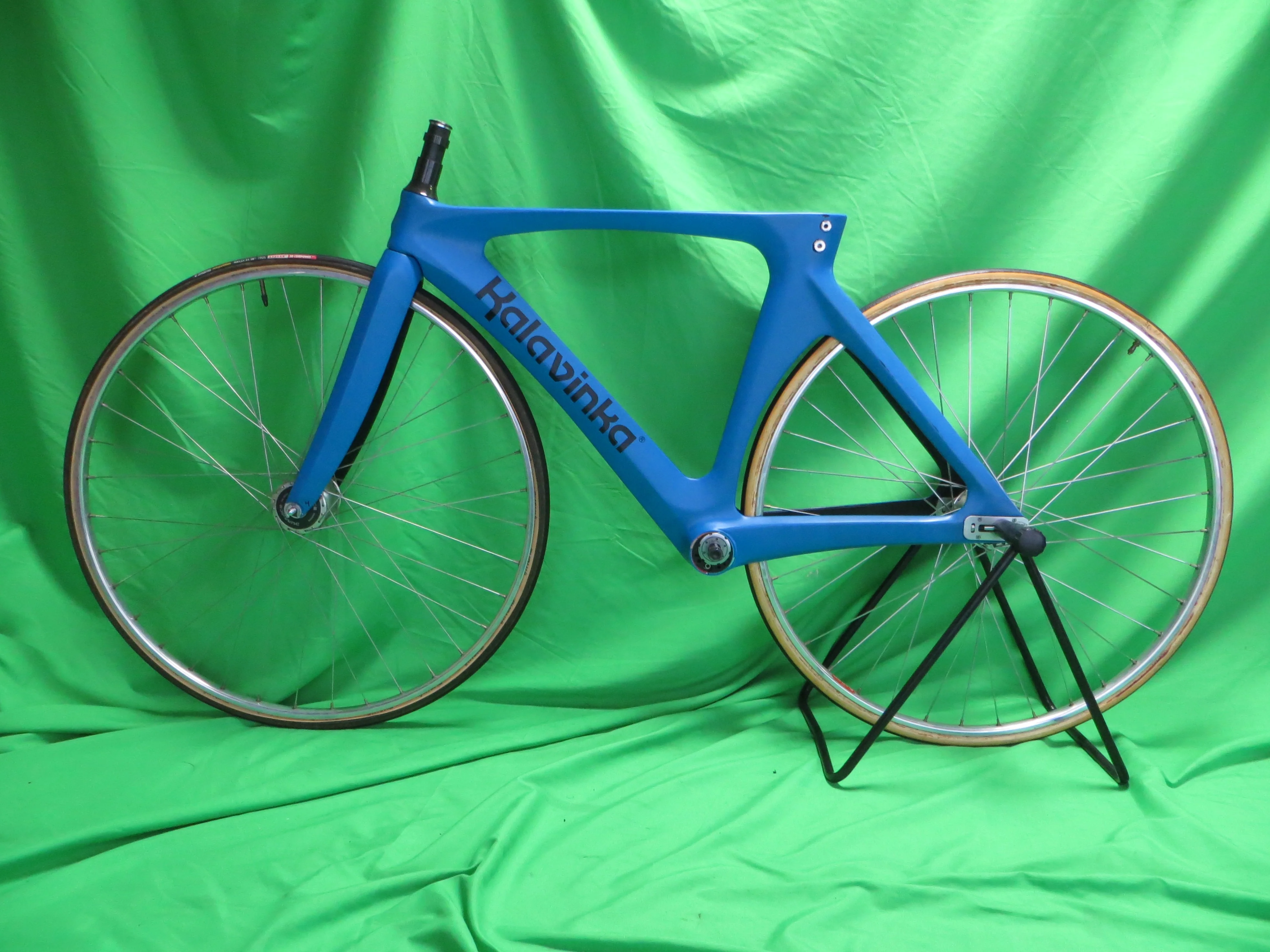 Rare! Kalavinka Girl'S Keirin Carbon Track Frame // Matte Blue Black Two Tone // 46cm NJS Approved - Image 16