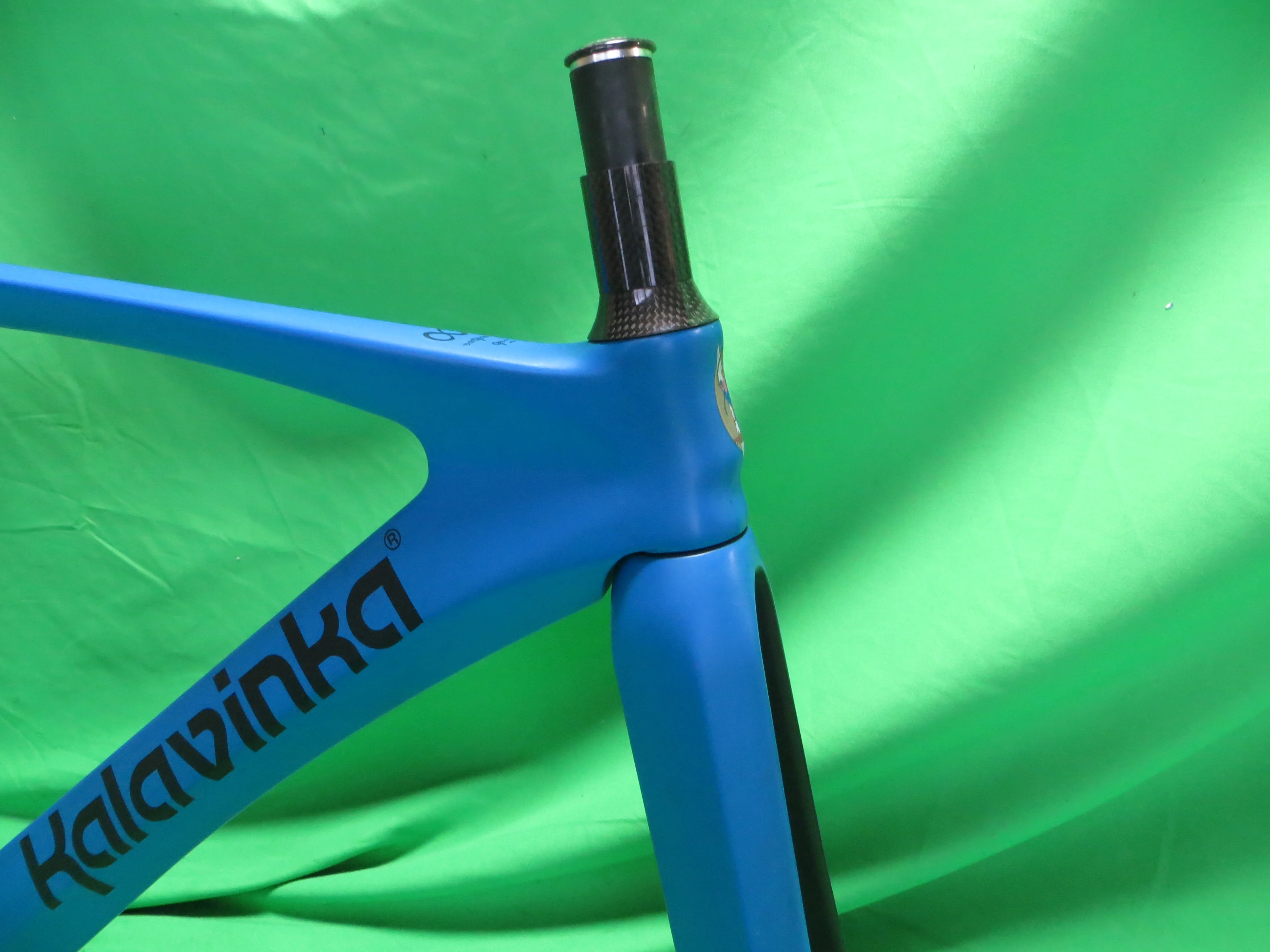 Rare! Kalavinka Girl'S Keirin Carbon Track Frame // Matte Blue Black Two Tone // 46cm NJS Approved - Image 9