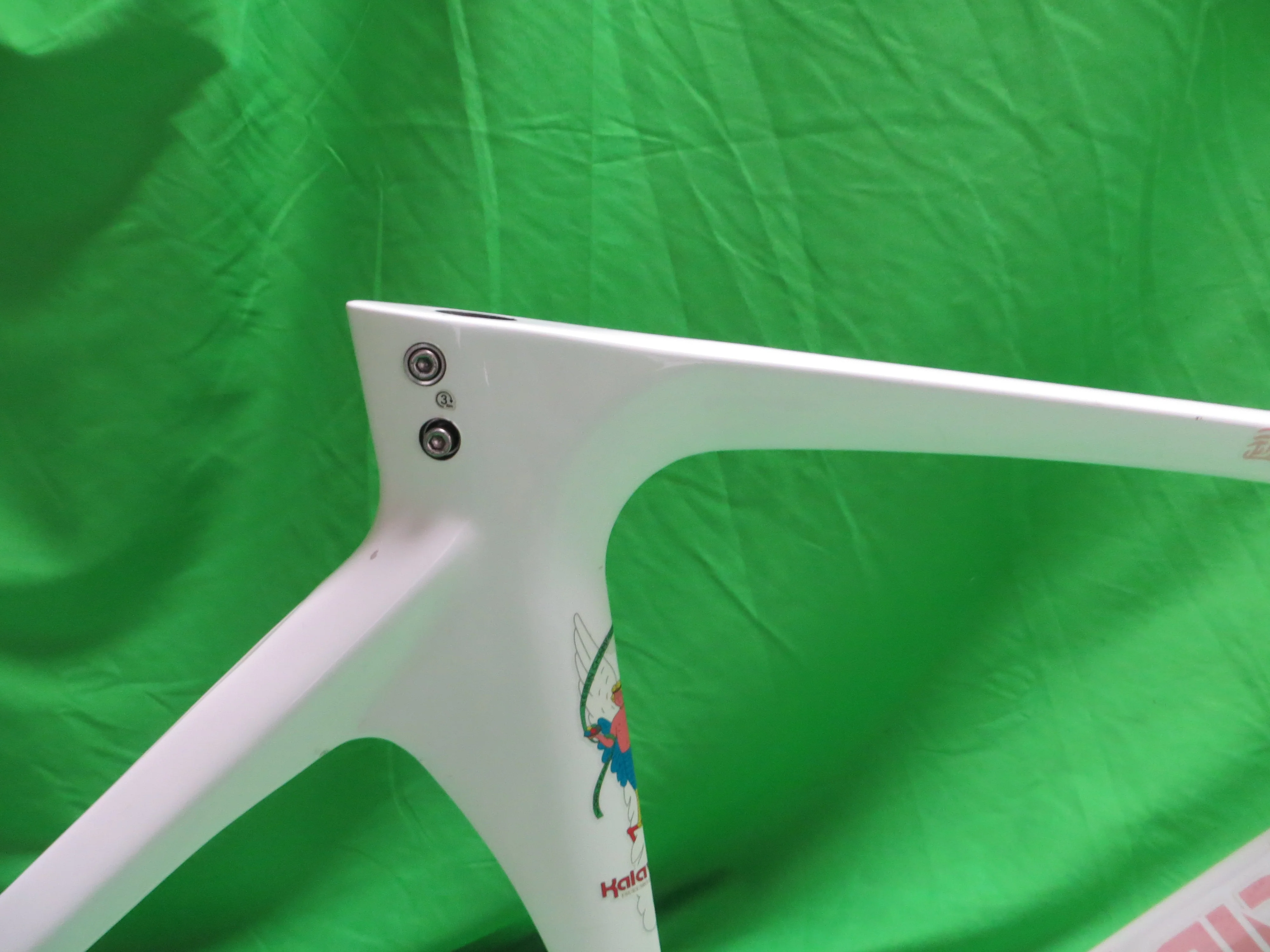 Rare! Kalavinka Girl'S Keirin Carbon Track Frame // White // 47cm NJS Approved - Image 12