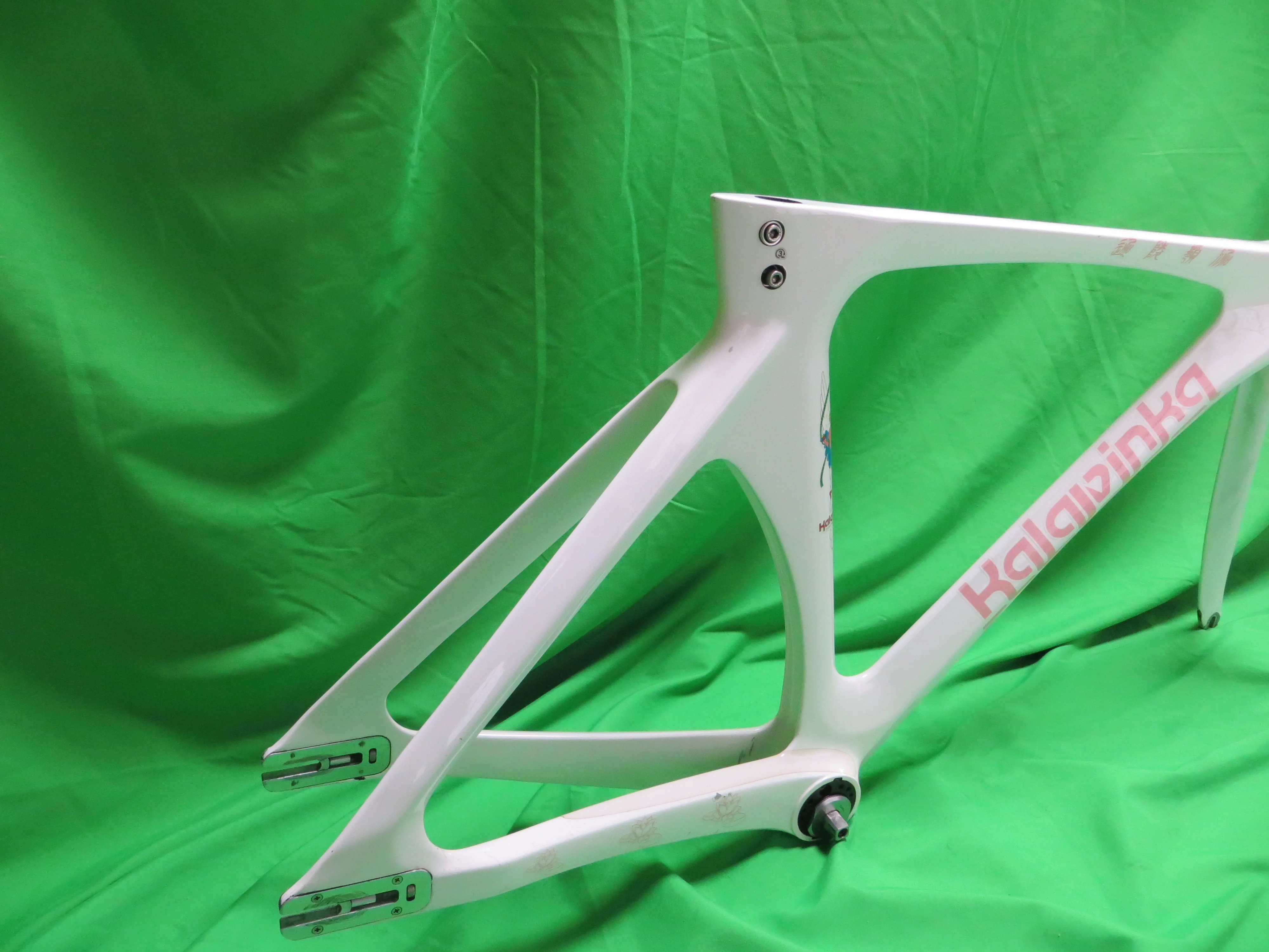 Rare! Kalavinka Girl'S Keirin Carbon Track Frame // White // 47cm NJS Approved - Image 15