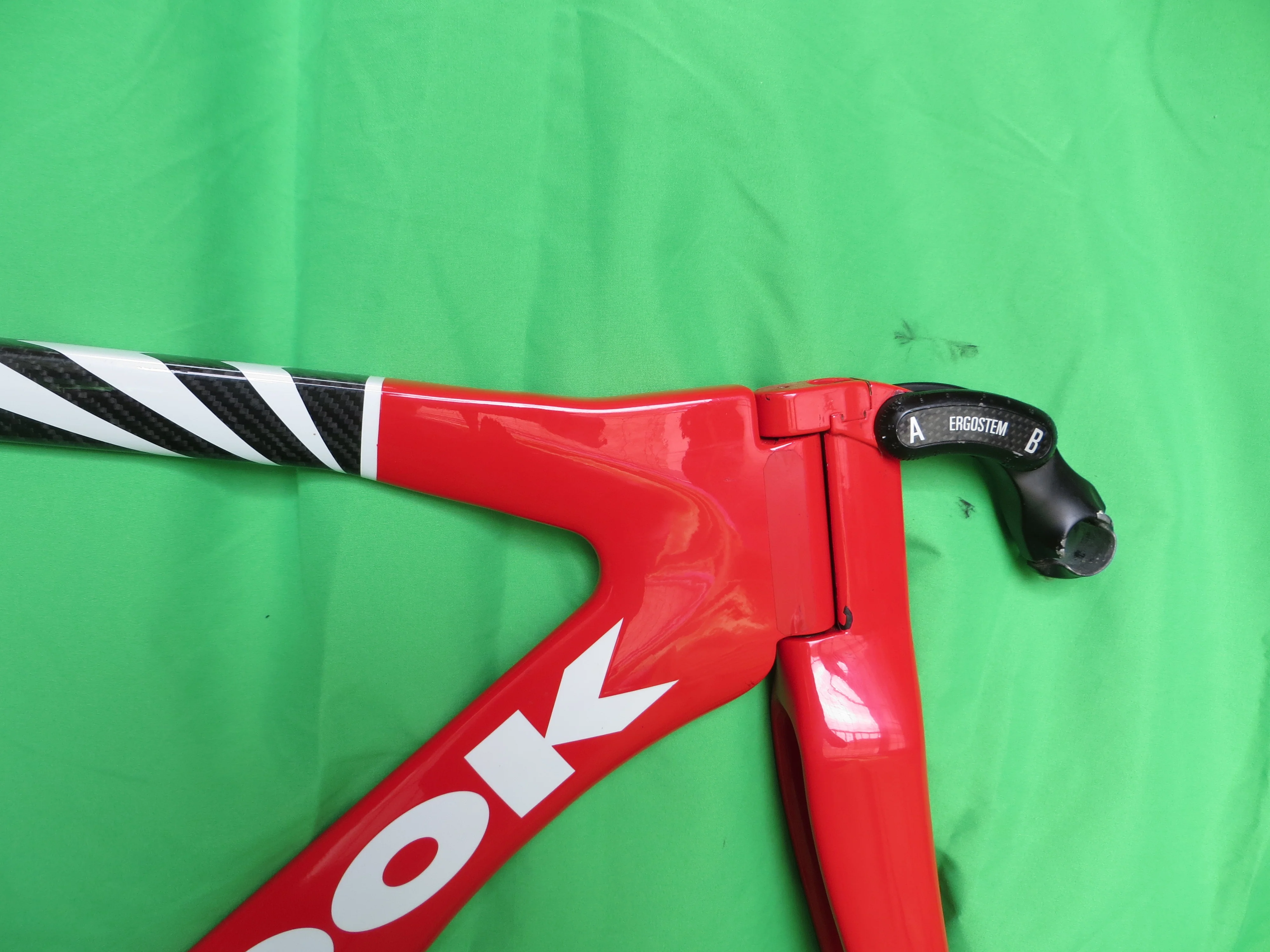 Super Rare! Look 496 Carbon Track Frame Japan National Team Athens Olympics Version // Black/Red // 52cm - Image 11