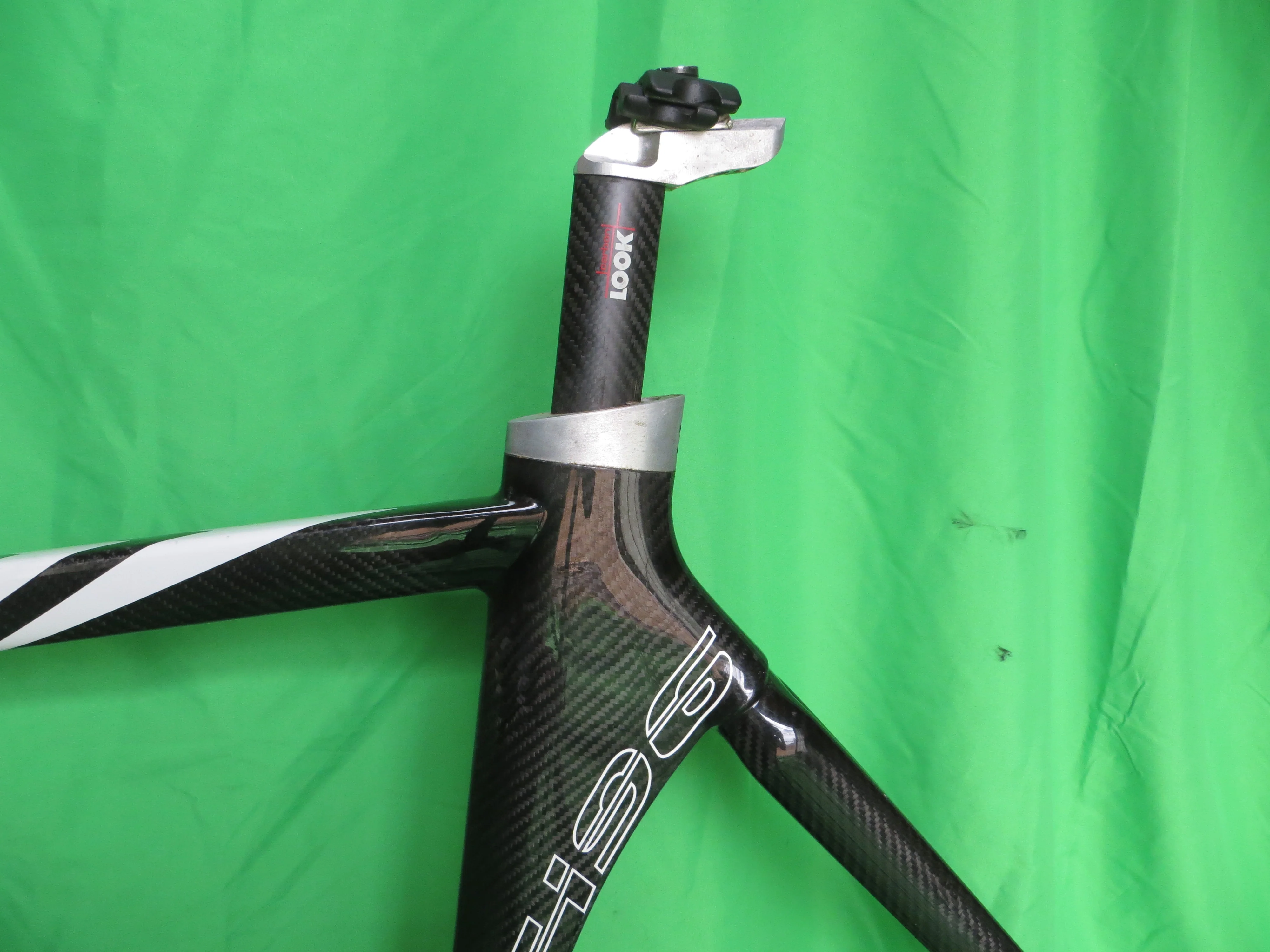 Super Rare! Look 496 Carbon Track Frame Japan National Team Athens Olympics Version // Black/Red // 52cm - Image 5