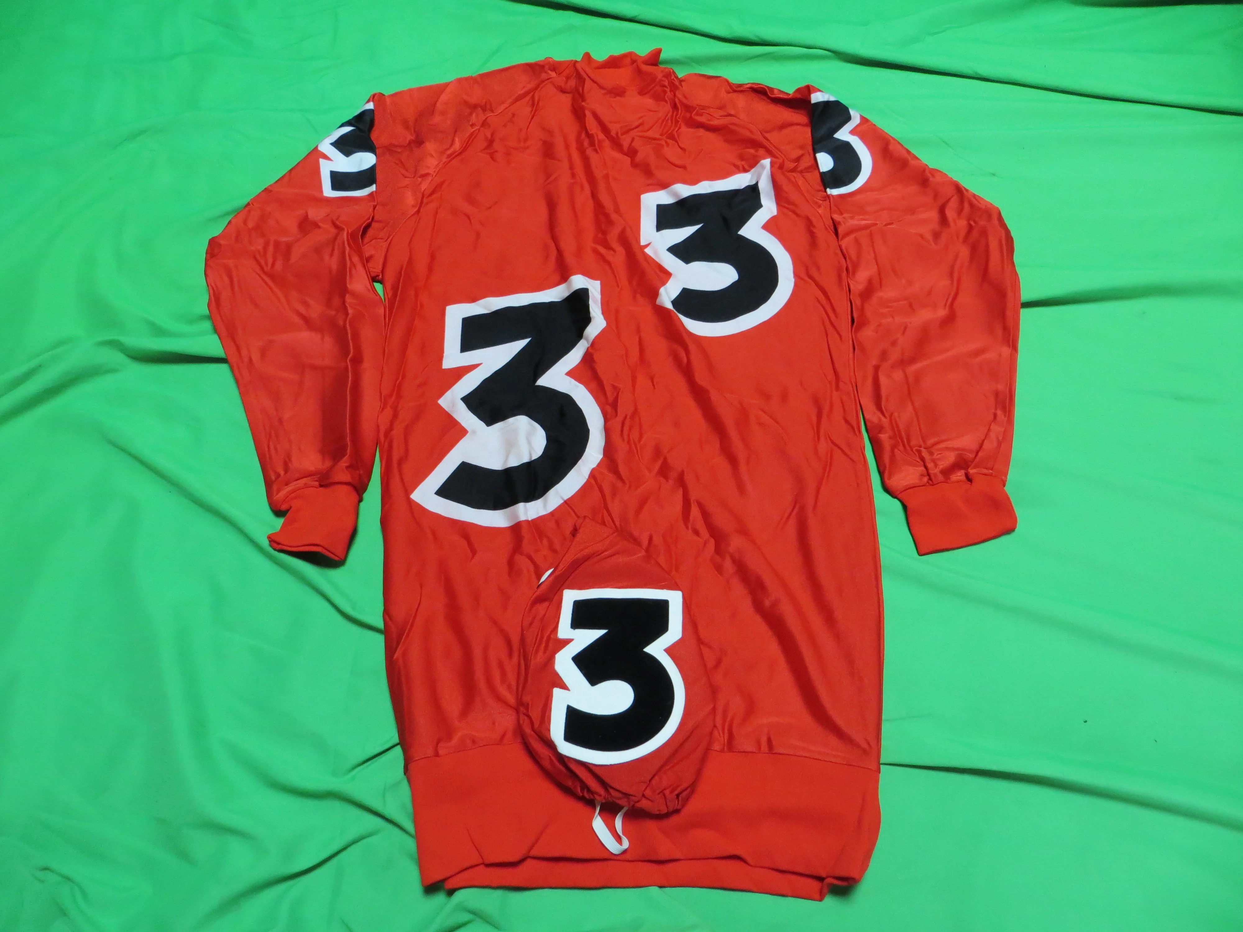 Rare! Vintage Authentic Keirin Jersey Japanese LL Size (American L) + Helmet Cover