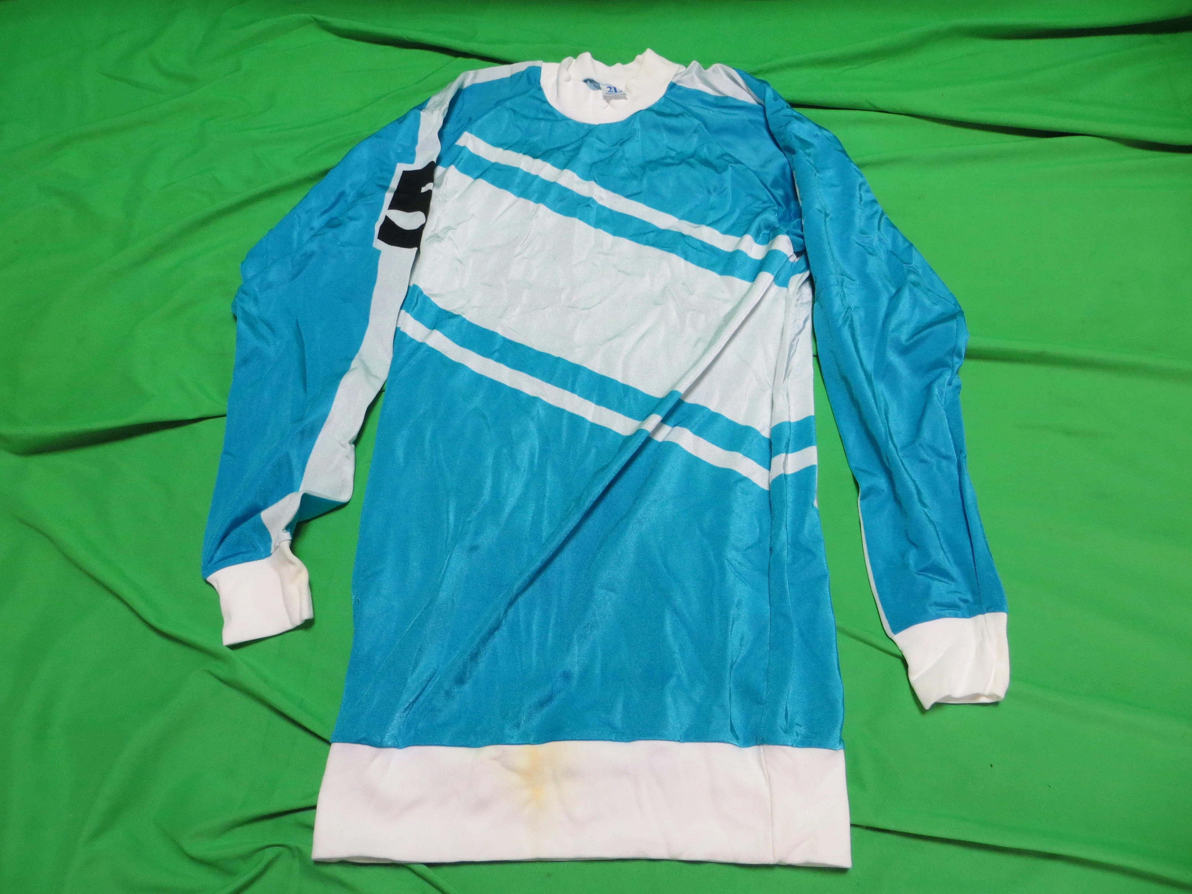 Rare! Vintage Authentic Keirin Jersey Japanese LL Size (American L) + Helmet Cover - Image 2