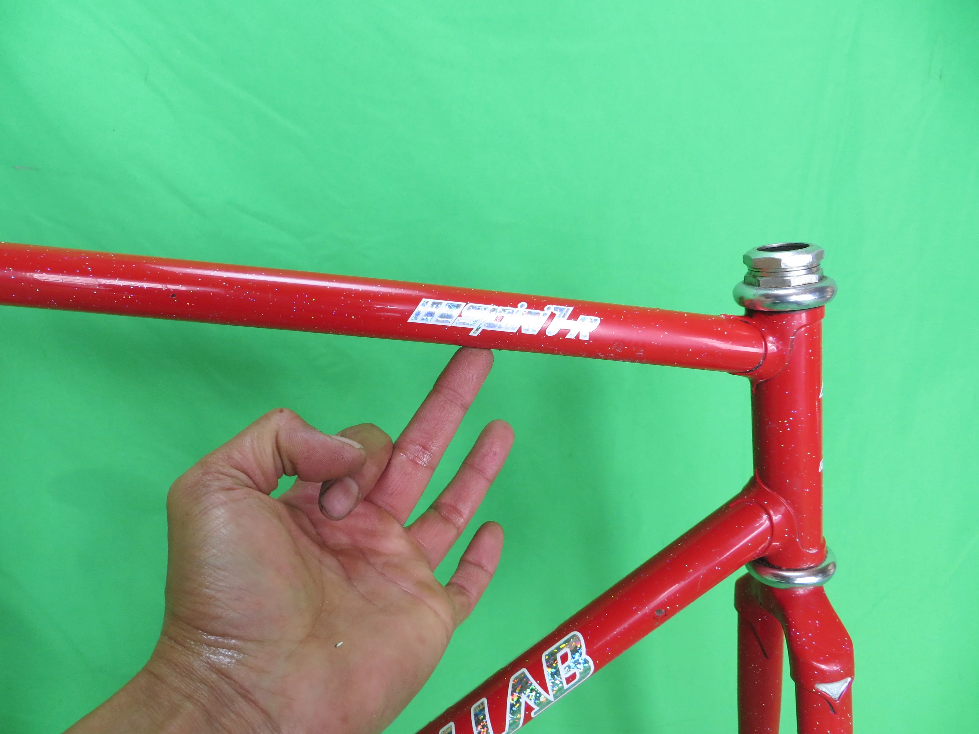 RINSEI LAB // Red with Rainbow Flake // 54cm - Image 11