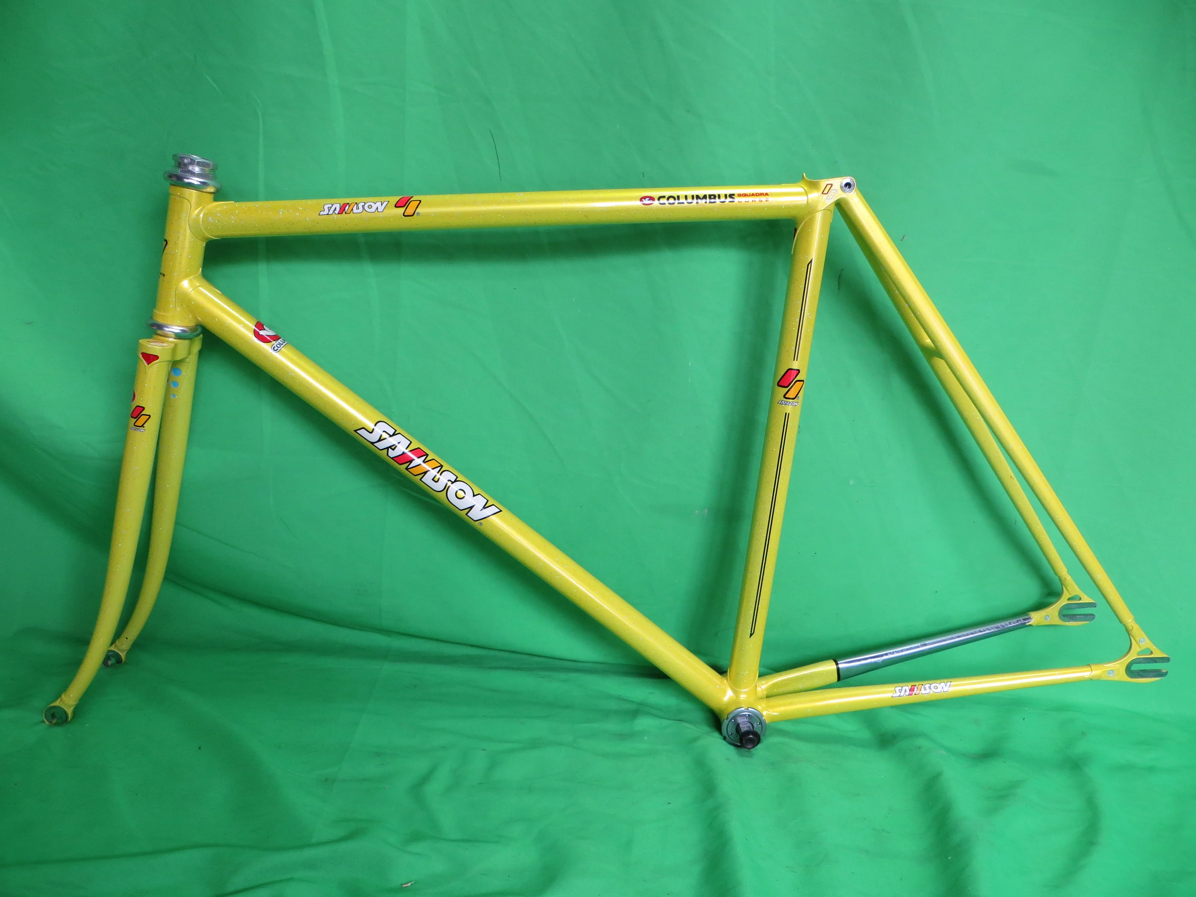 Samson // Lemon Yellow with Rainbow Flake // 51cm - Image 2