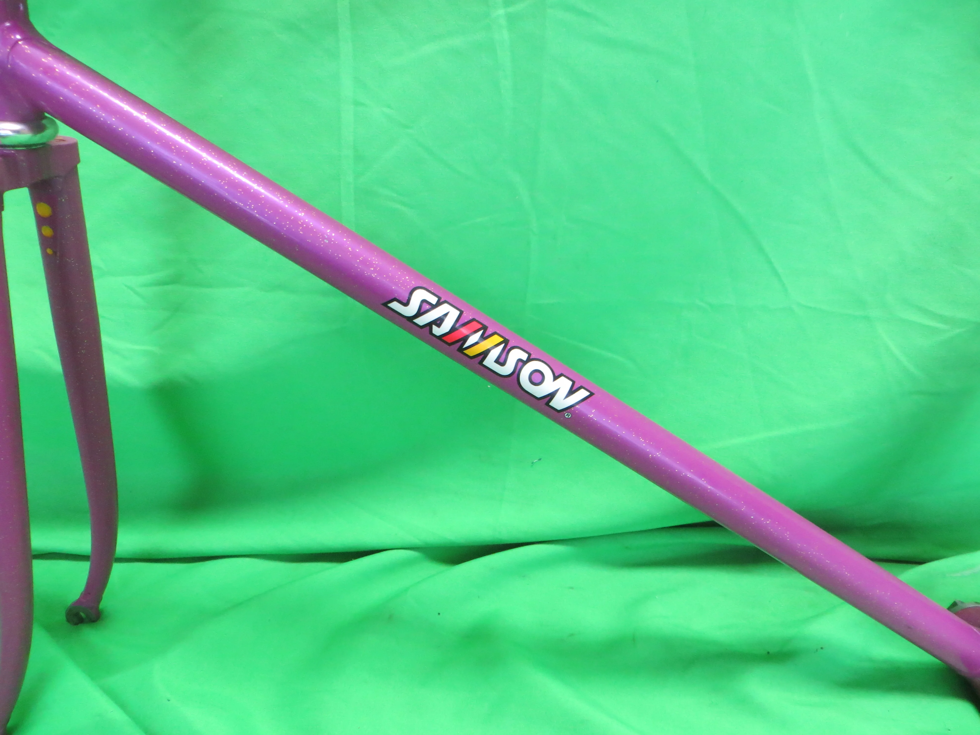 90's Samson// Purplish Pink with Gold Flake // 49.5cm - Image 6