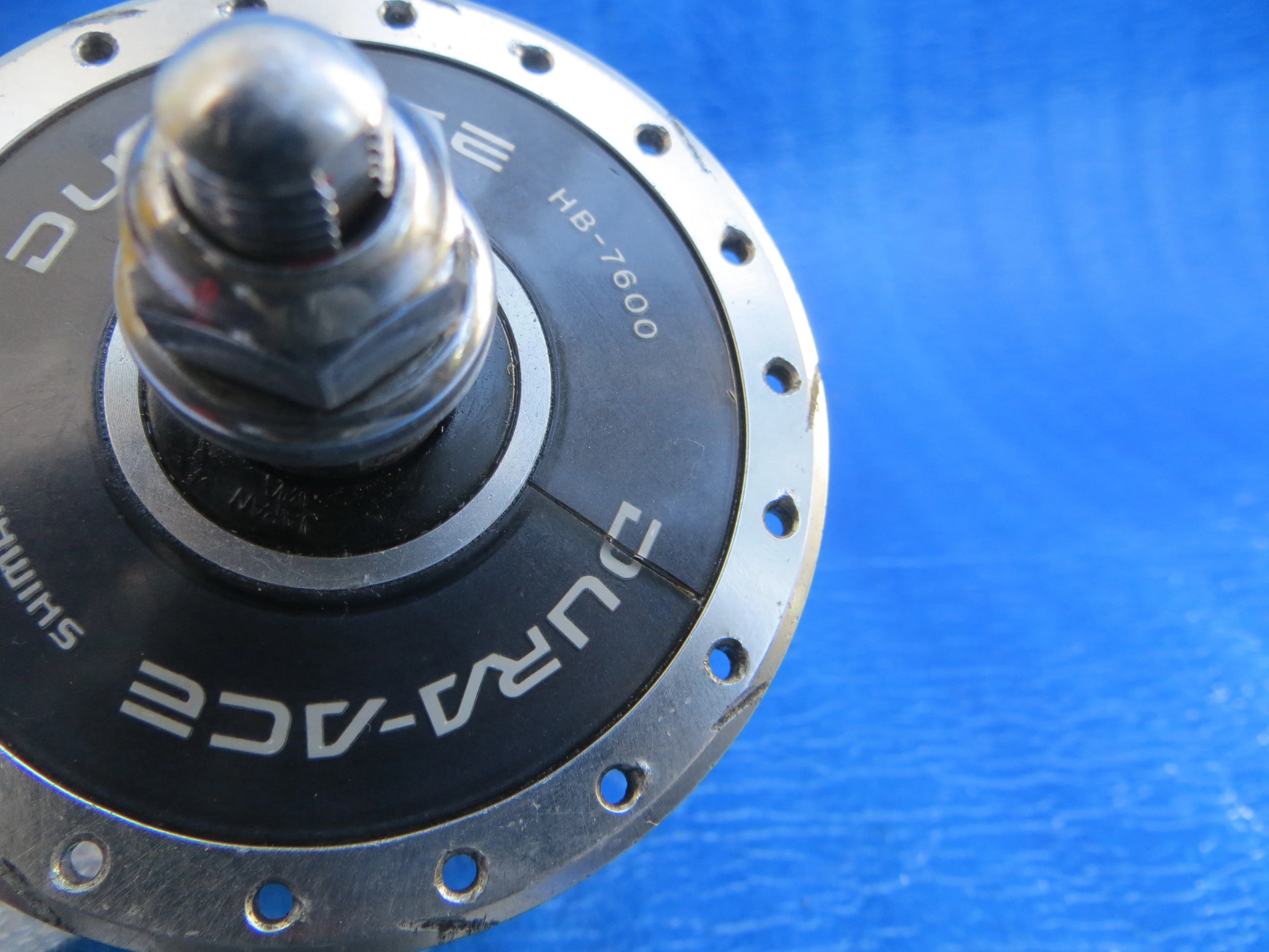 Shimano Dura Ace HB-7600 36H 100mm/9mm Front Hub NJS (26030808) - Image 5