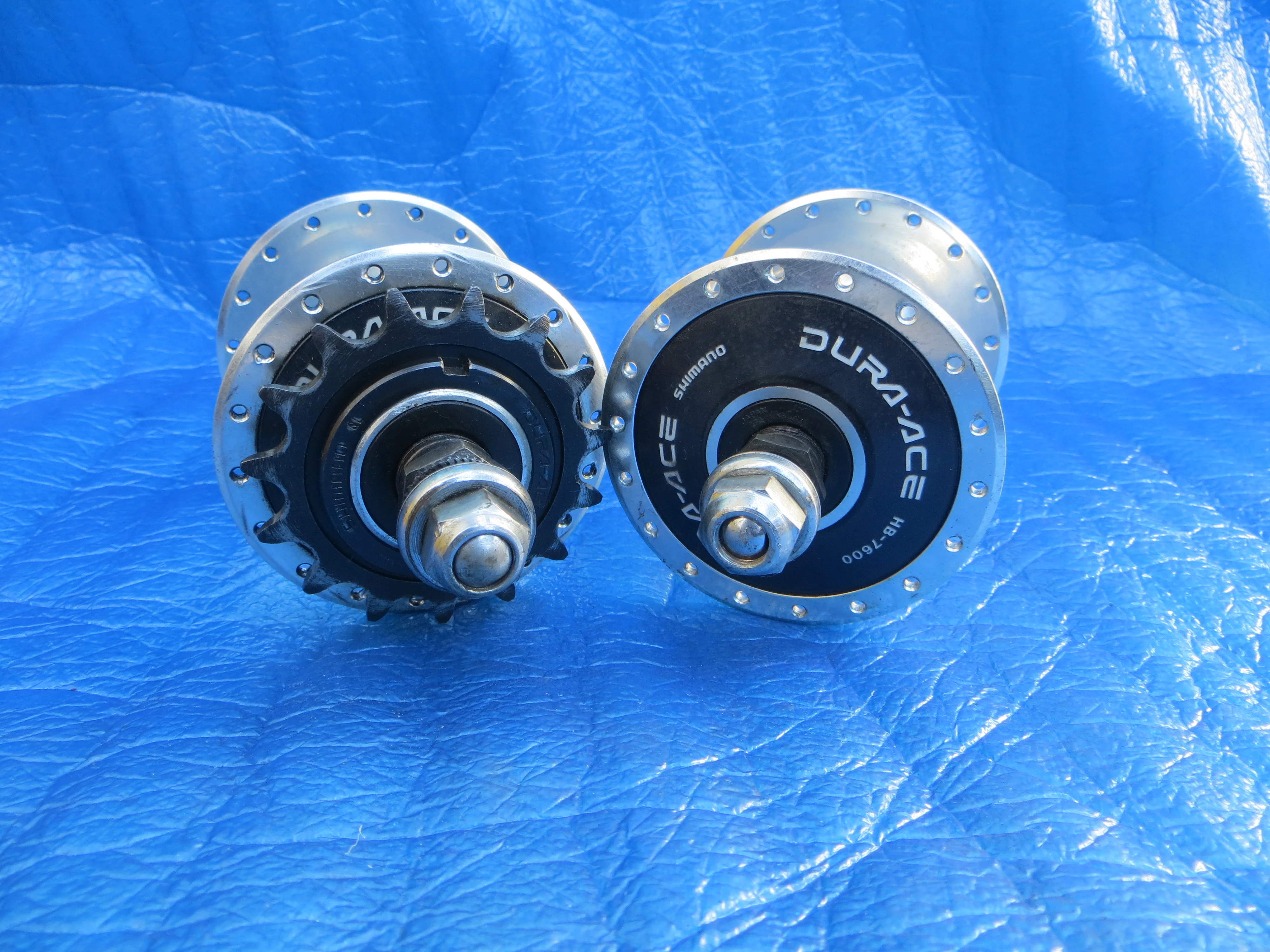 Shimano Dura Ace HB-7600 36H 120mm F&R NJS Approved Hub set (25120703) - Image 2
