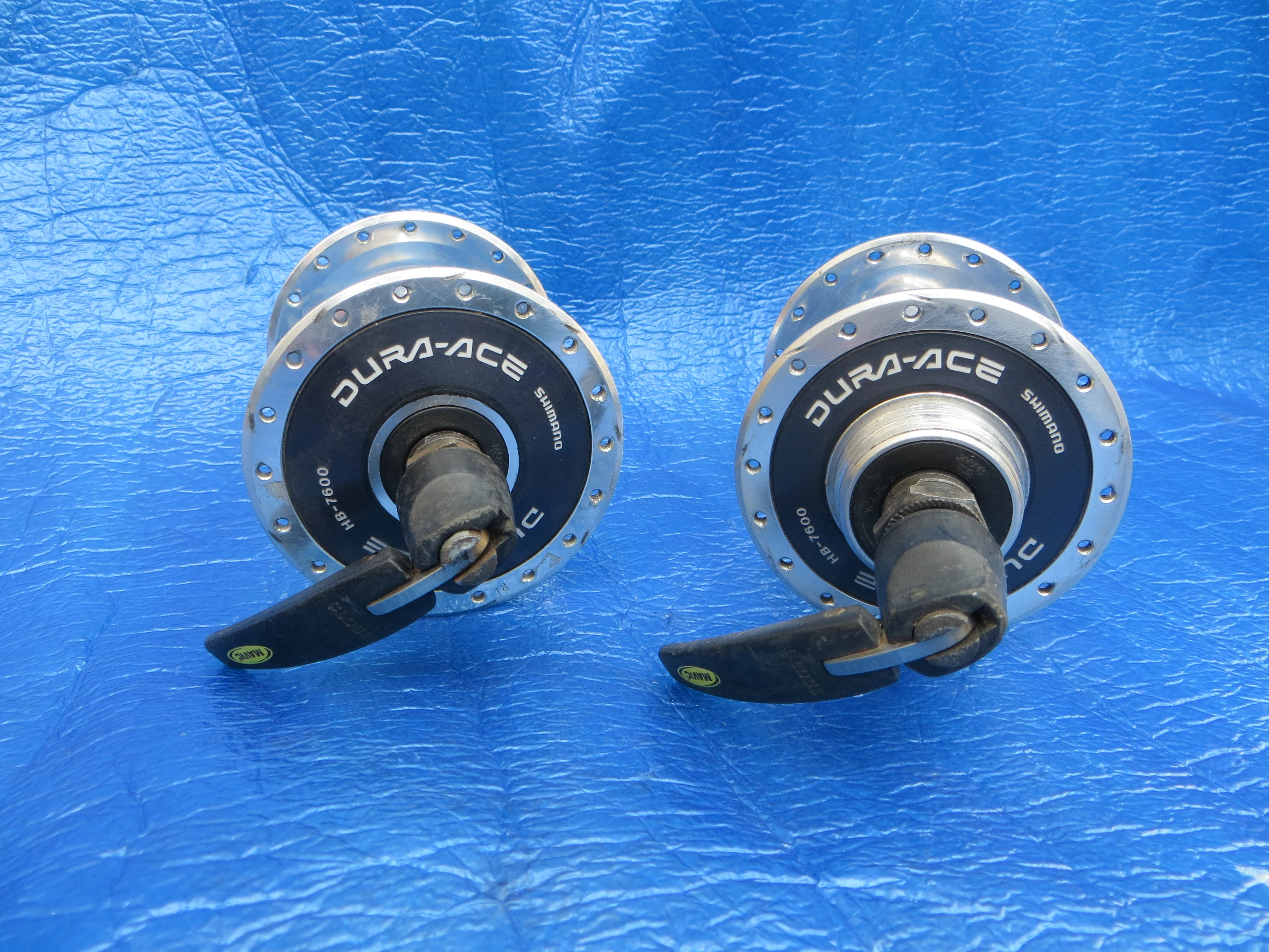 Shimano Dura Ace HB-7600 36H 120mm F&R NJS Approved Hub set Quick Release (25032606) - Image 2