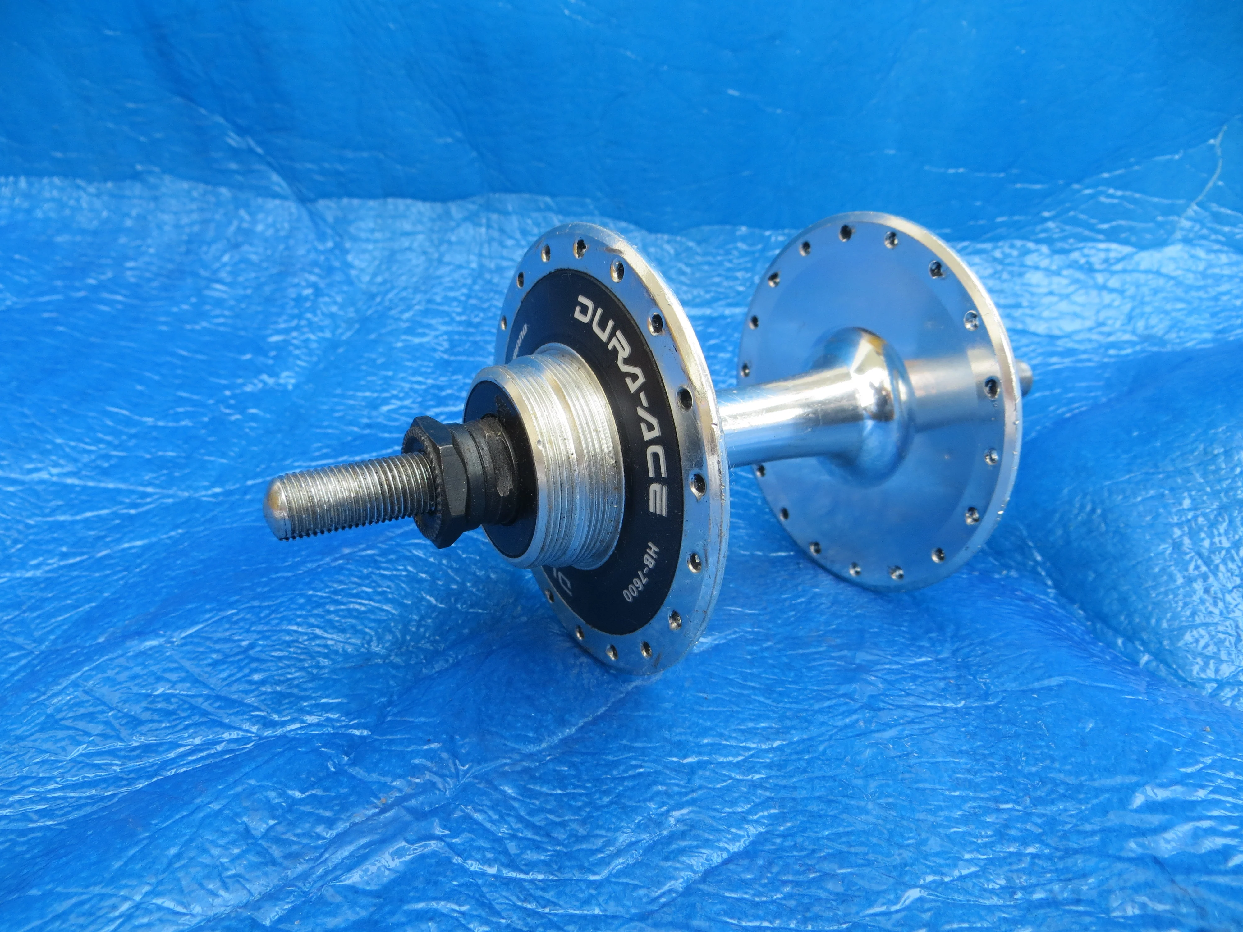 Shimano Dura Ace HB-7600 36H 120mm Rear Hub NJS w/o Wheel Nuts (25070104) - Image 3