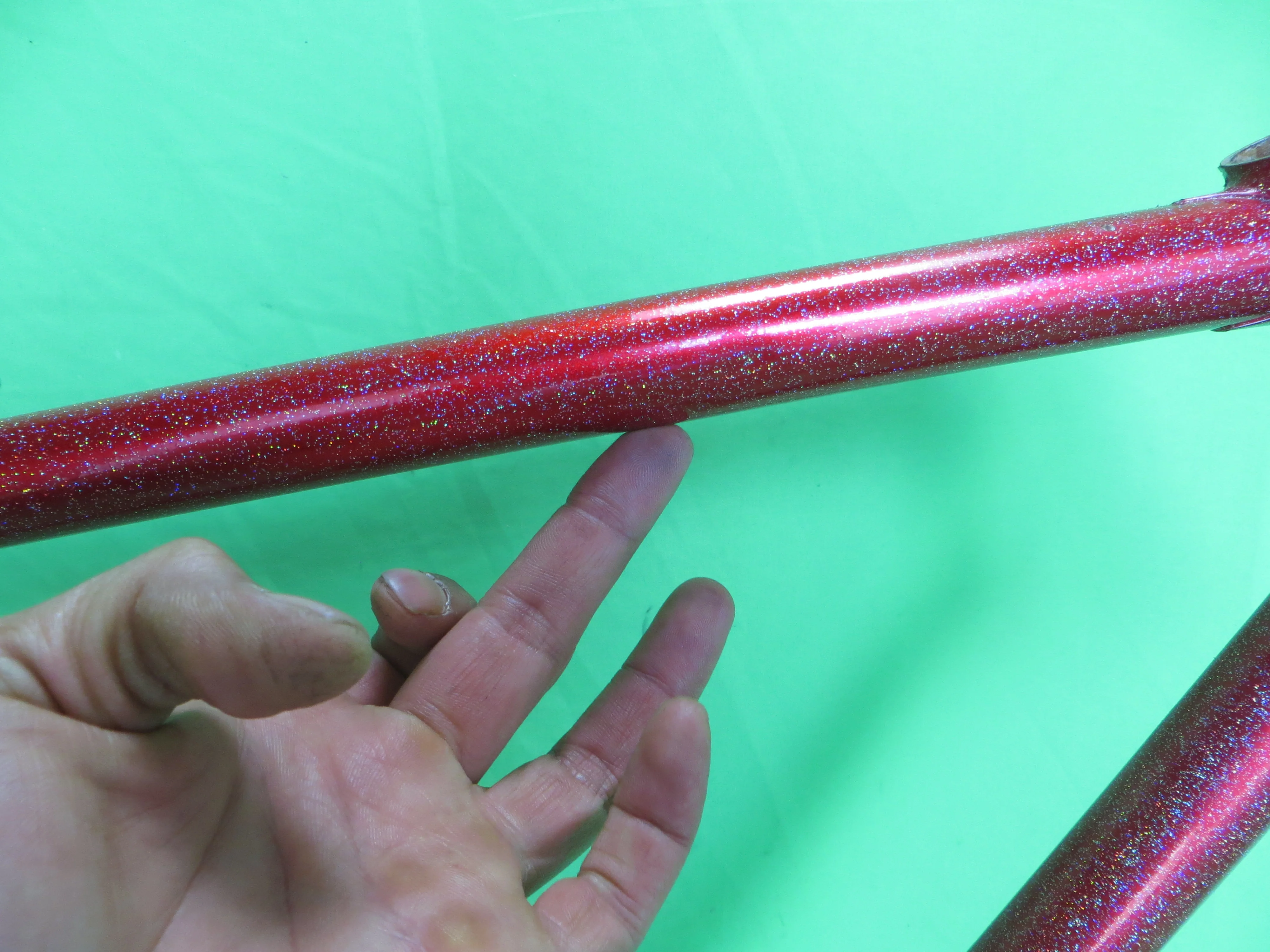 Stratos // Red with Rainbow Flake // 54.5cm // For Repairs /2603070 - Image 8