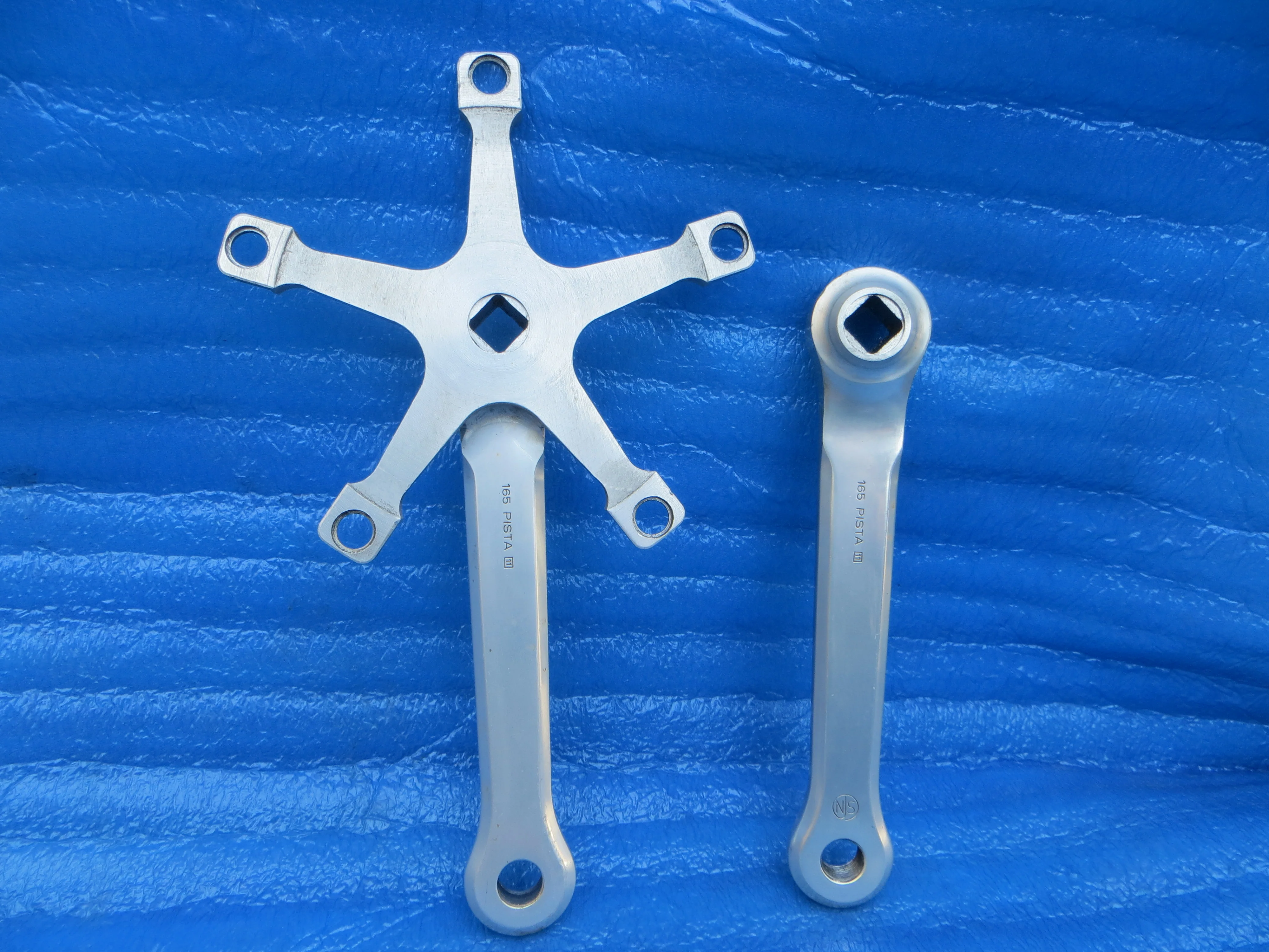Super Rare! Campagnolo S-record Crankset 144BCD 165mm NJS (26022823) - Image 7