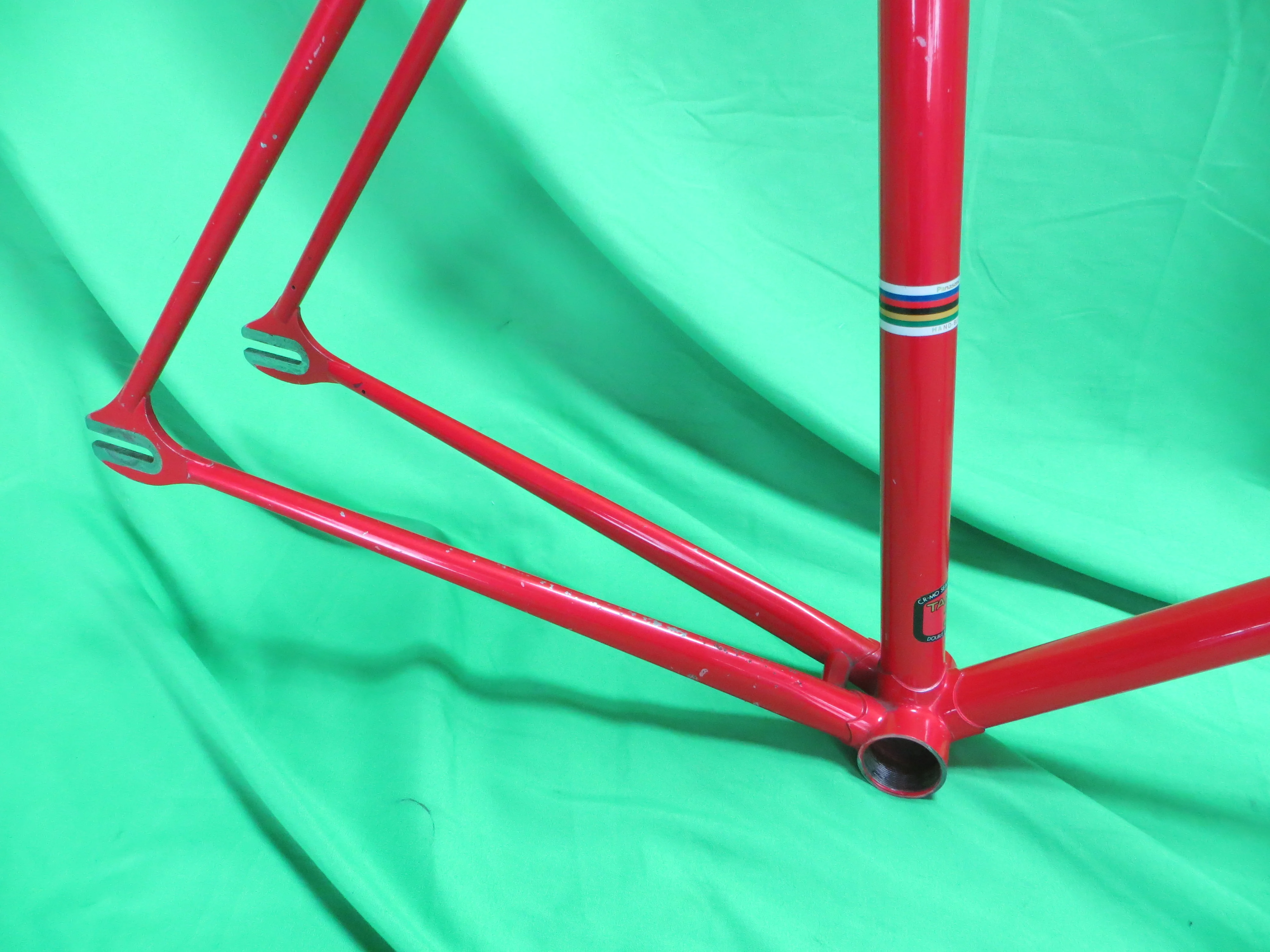 Rare! Vintage National Tange No.2 Suntour Dropouts Trackends // Red  // 54cm - Image 14