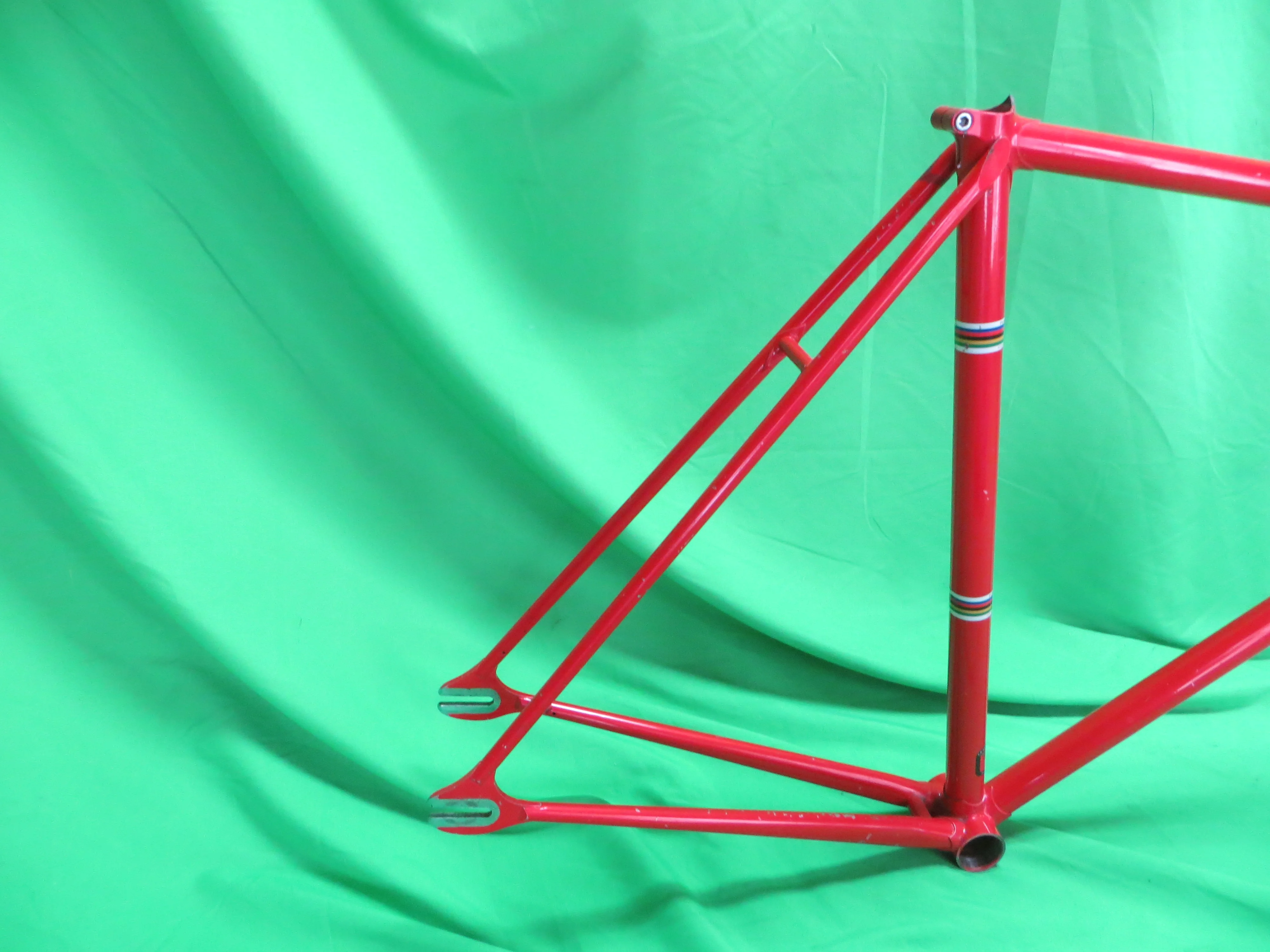 Rare! Vintage National Tange No.2 Suntour Dropouts Trackends // Red  // 54cm - Image 15