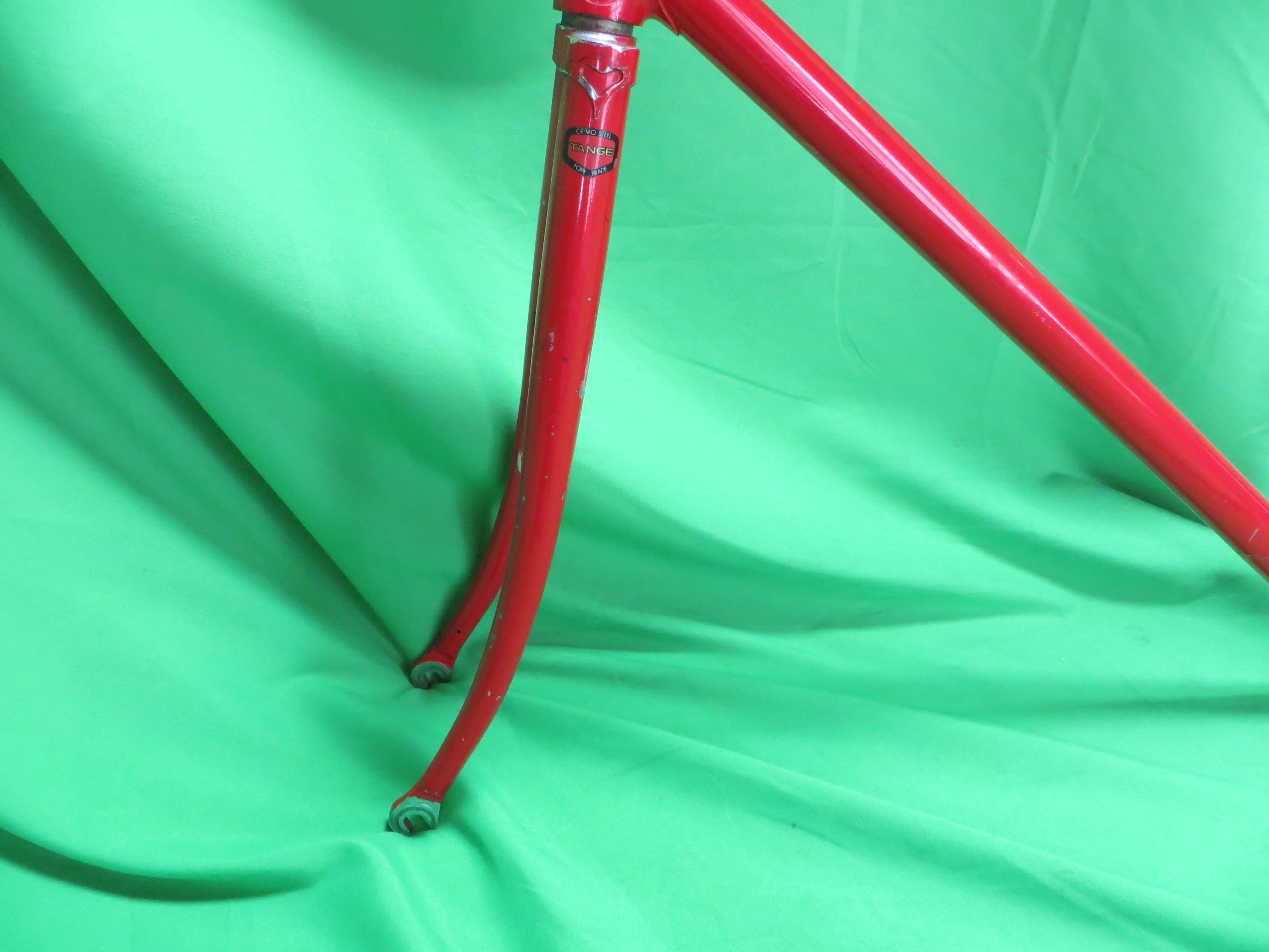 Rare! Vintage National Tange No.2 Suntour Dropouts Trackends // Red  // 54cm - Image 3