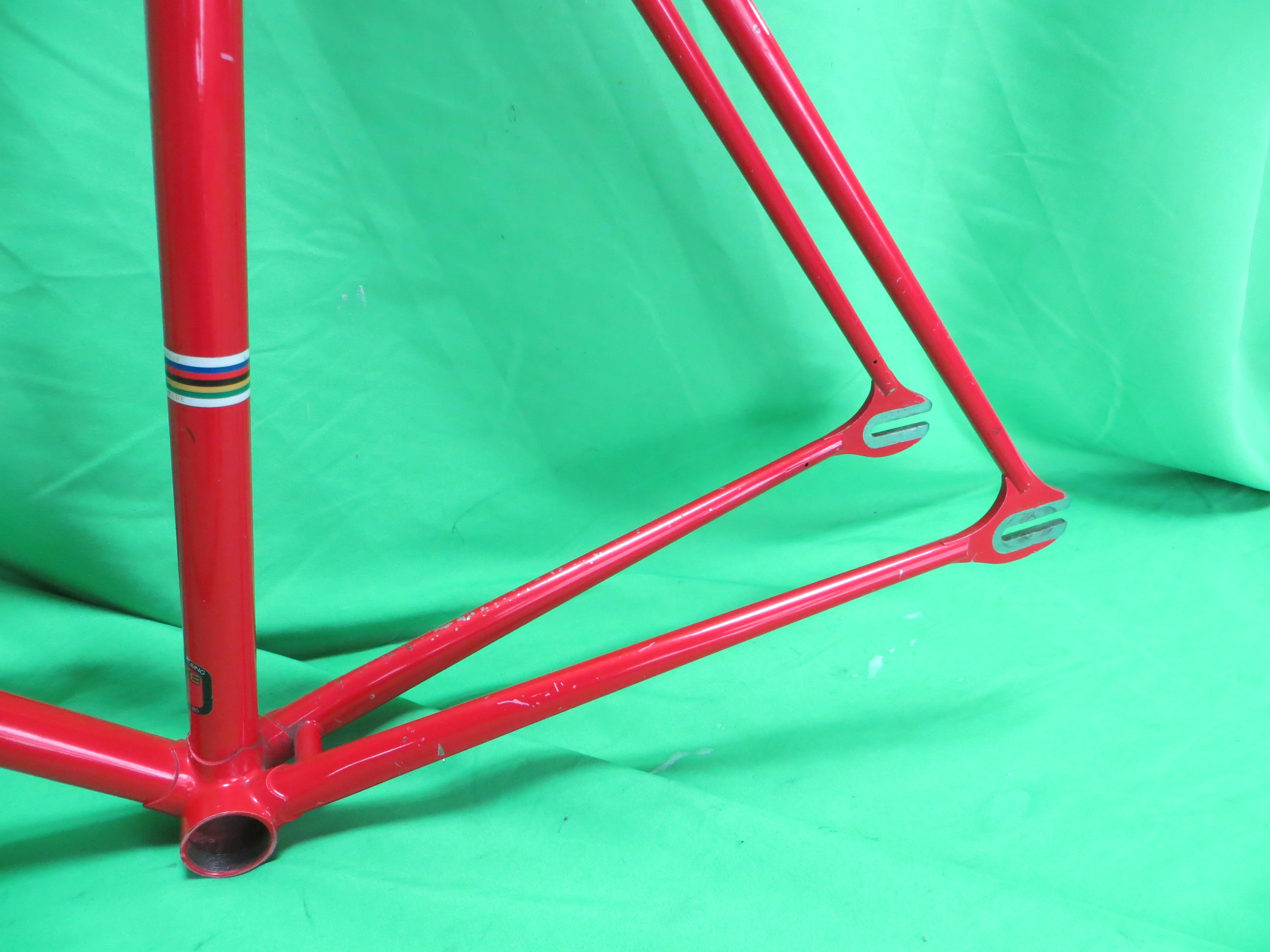 Rare! Vintage National Tange No.2 Suntour Dropouts Trackends // Red  // 54cm - Image 7
