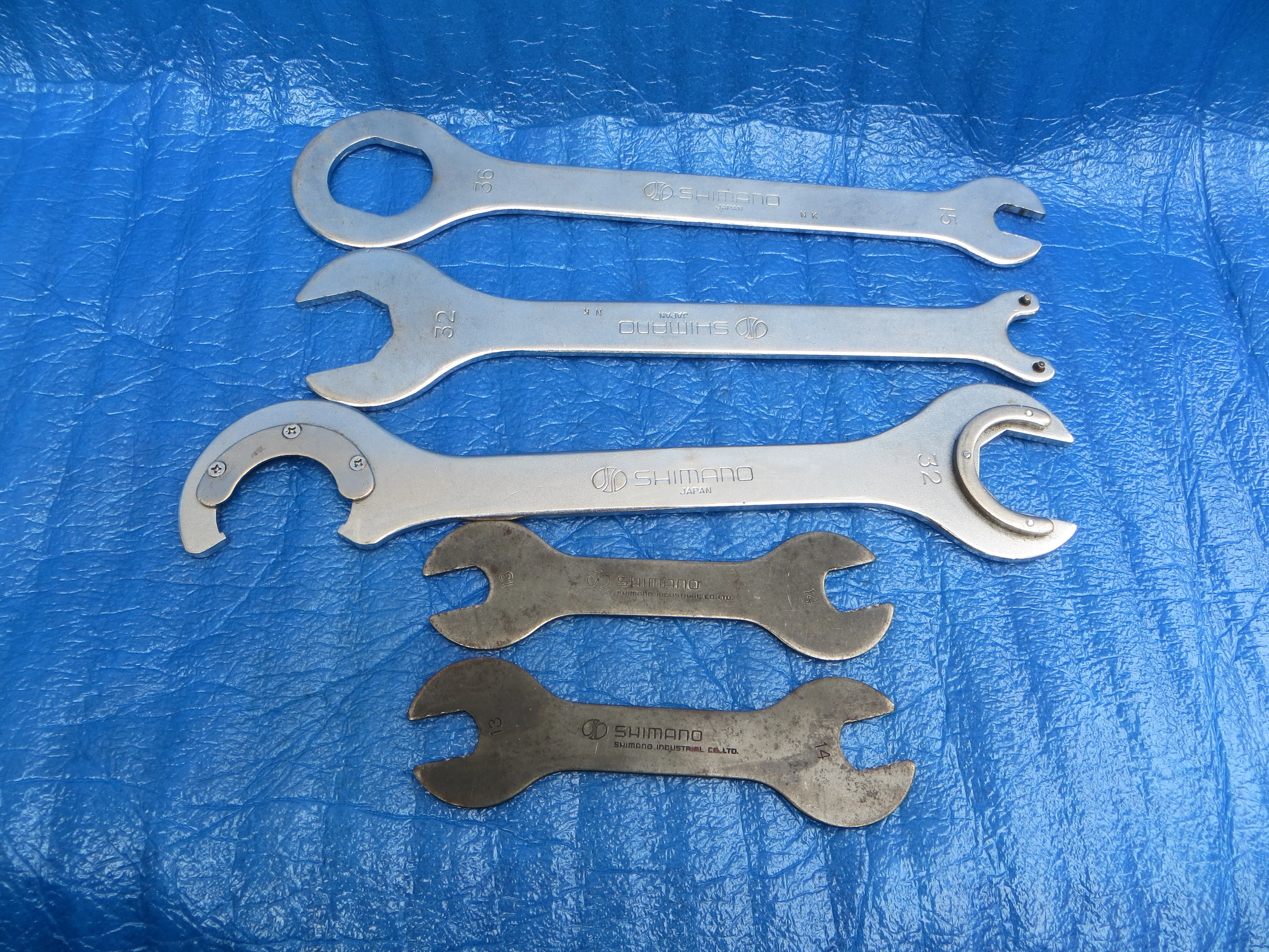 Vintage Shimano Headset/Bottom Bracket/Hub Spanner Tool Wrench Complete Set(25100701)