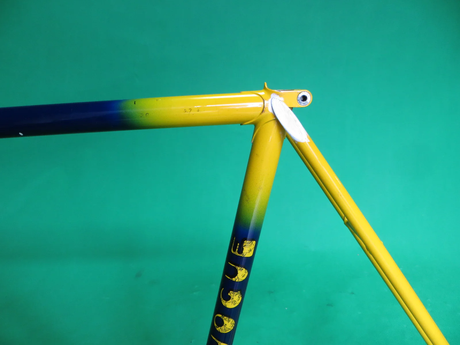 VOGUE // dark blue + yellow fade // 51cm - Image 5